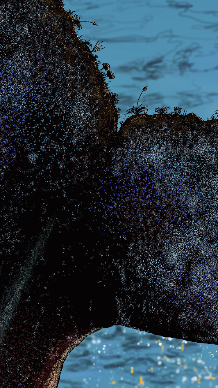 Tail Throw Landscape 2023, Digital Drawing