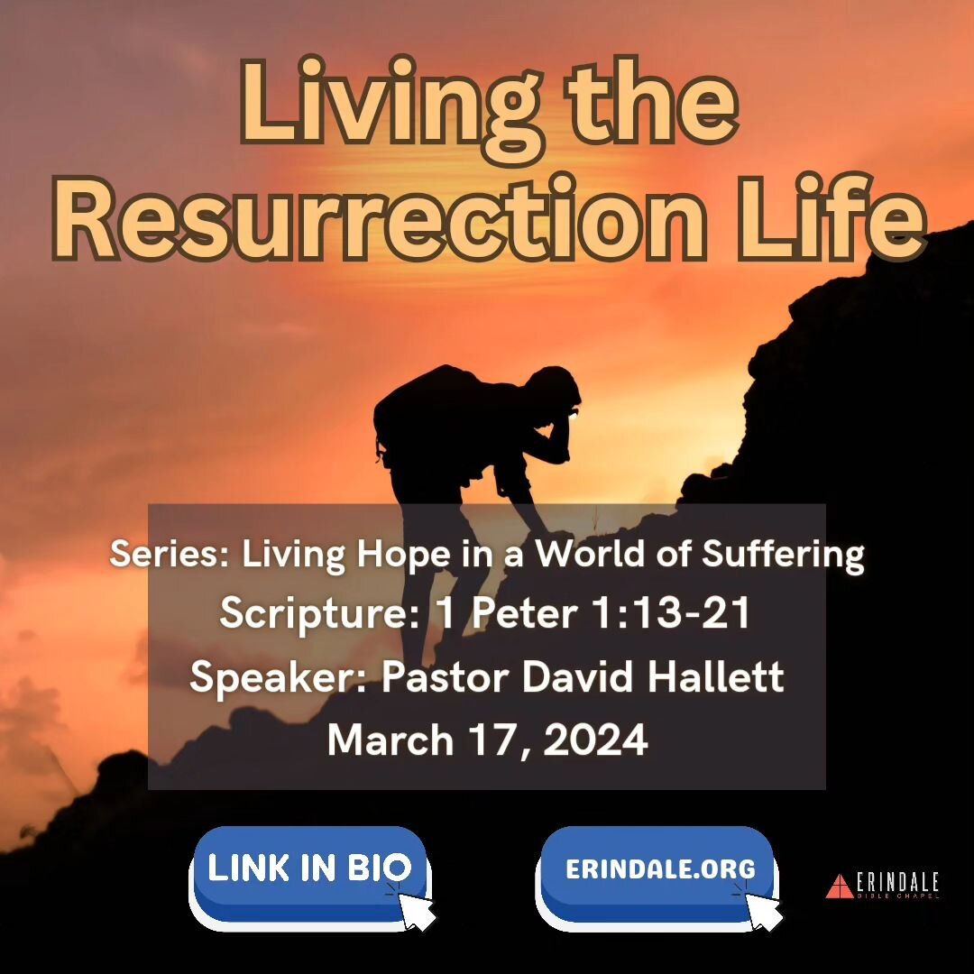 Sunday we continued our series on the book of 1 Peter. Peter opens the book by encouraging the believers as elect exiles chosen and saved by God to rejoice in the midst of their suffering, knowing that they have an eternal inheritance waiting for the