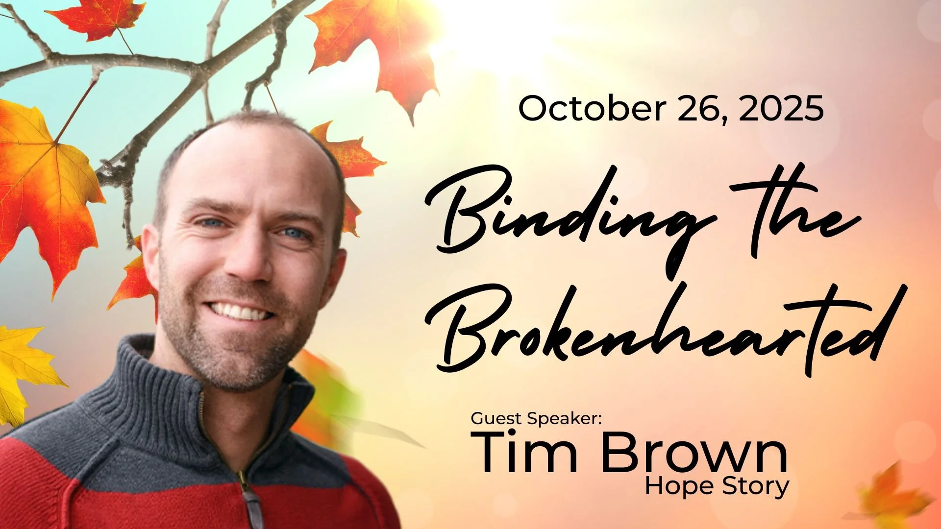 Sunday morning&rsquo;s message comes from Isaiah 61&mdash;the same passage Jesus used to announce His ministry: &ldquo;The Spirit of the Lord is on me, because He has anointed me to proclaim good news to the poor and to bind up the brokenhearted.&rdq