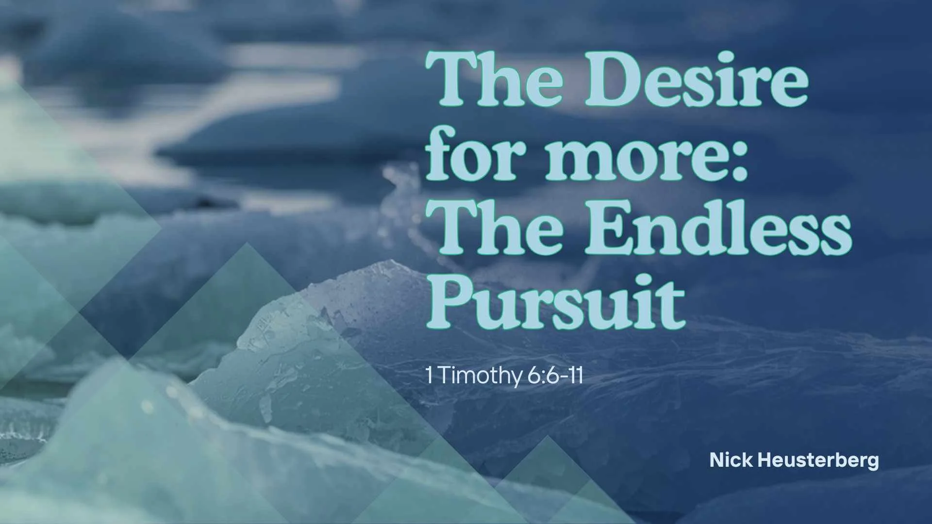 The pursuit of &ldquo;more&rdquo; can quietly entrap the heart, convincing us that just a little extra&mdash;money, success, status&mdash;will finally bring peace. Yet Scripture reminds us that &ldquo;godliness with contentment is great gain.&rdquo; 