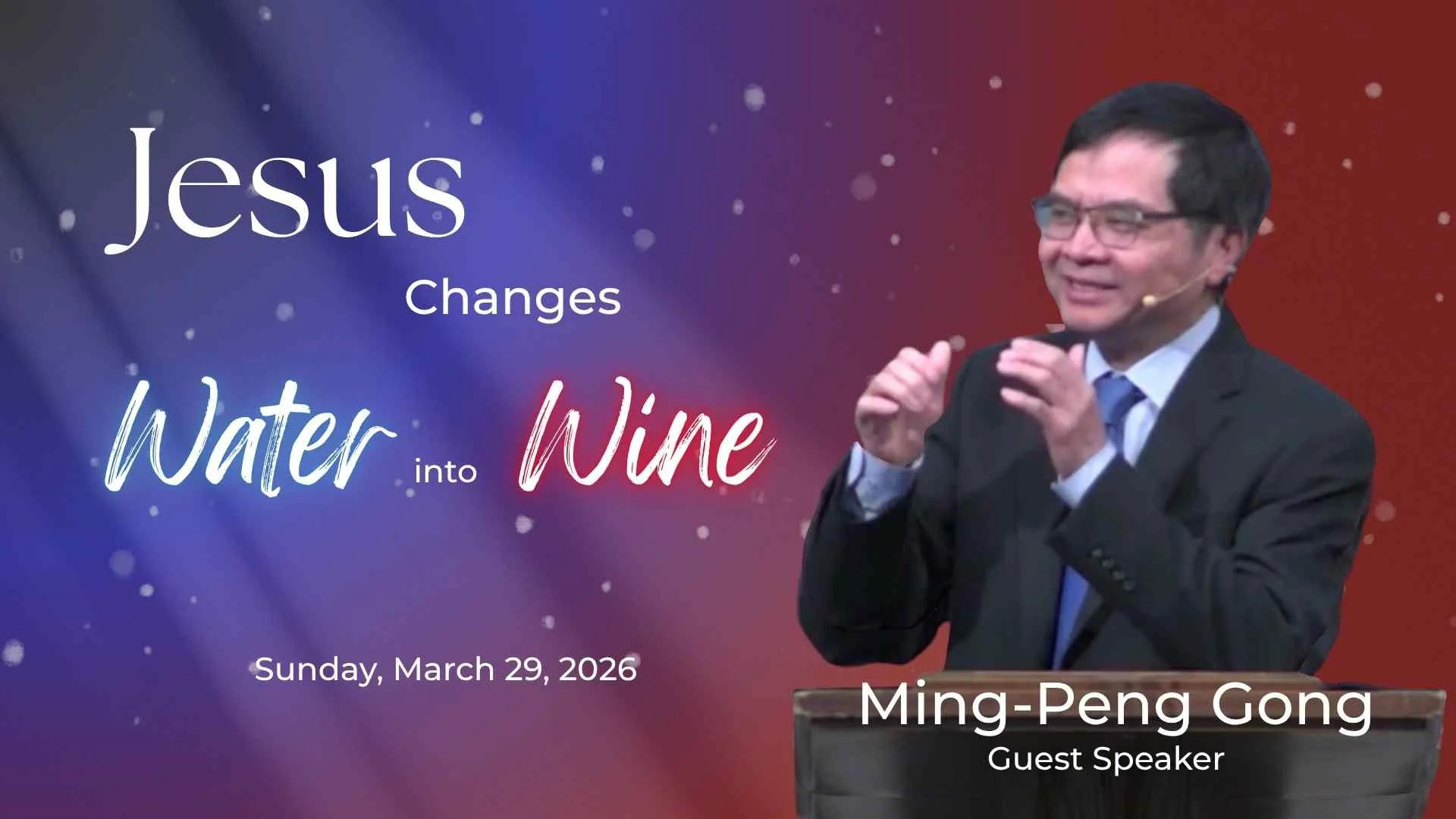 Jesus&rsquo; first miracle in John 2:1&ndash;11 took place at a wedding in Cana of Galilee, where He turned water into wine. This moment revealed His glory and led His disciples to believe in Him. The setting itself is meaningful: His first sign happ