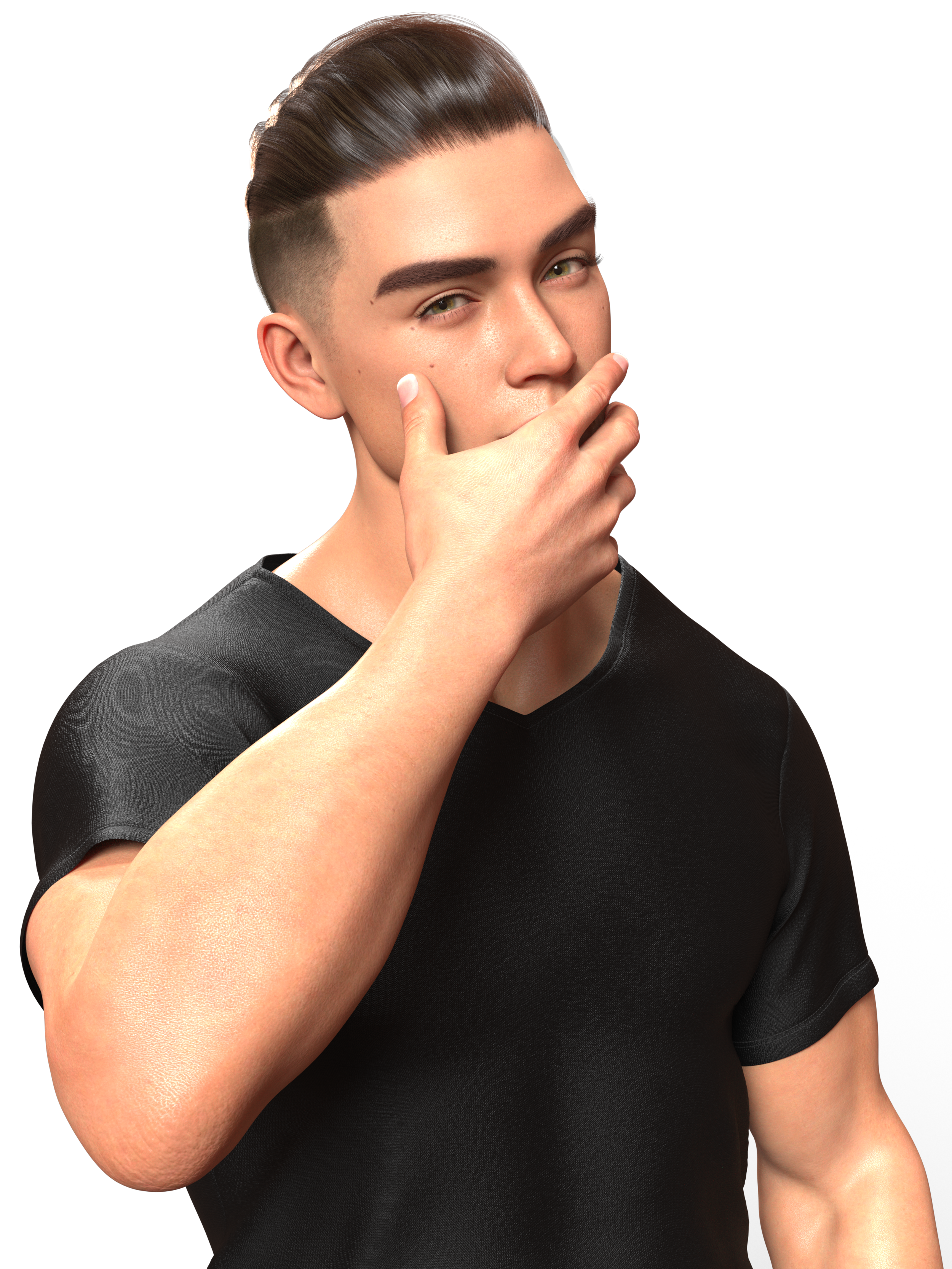 Realistic Guy With Dark Hair - Contemporary 6.png