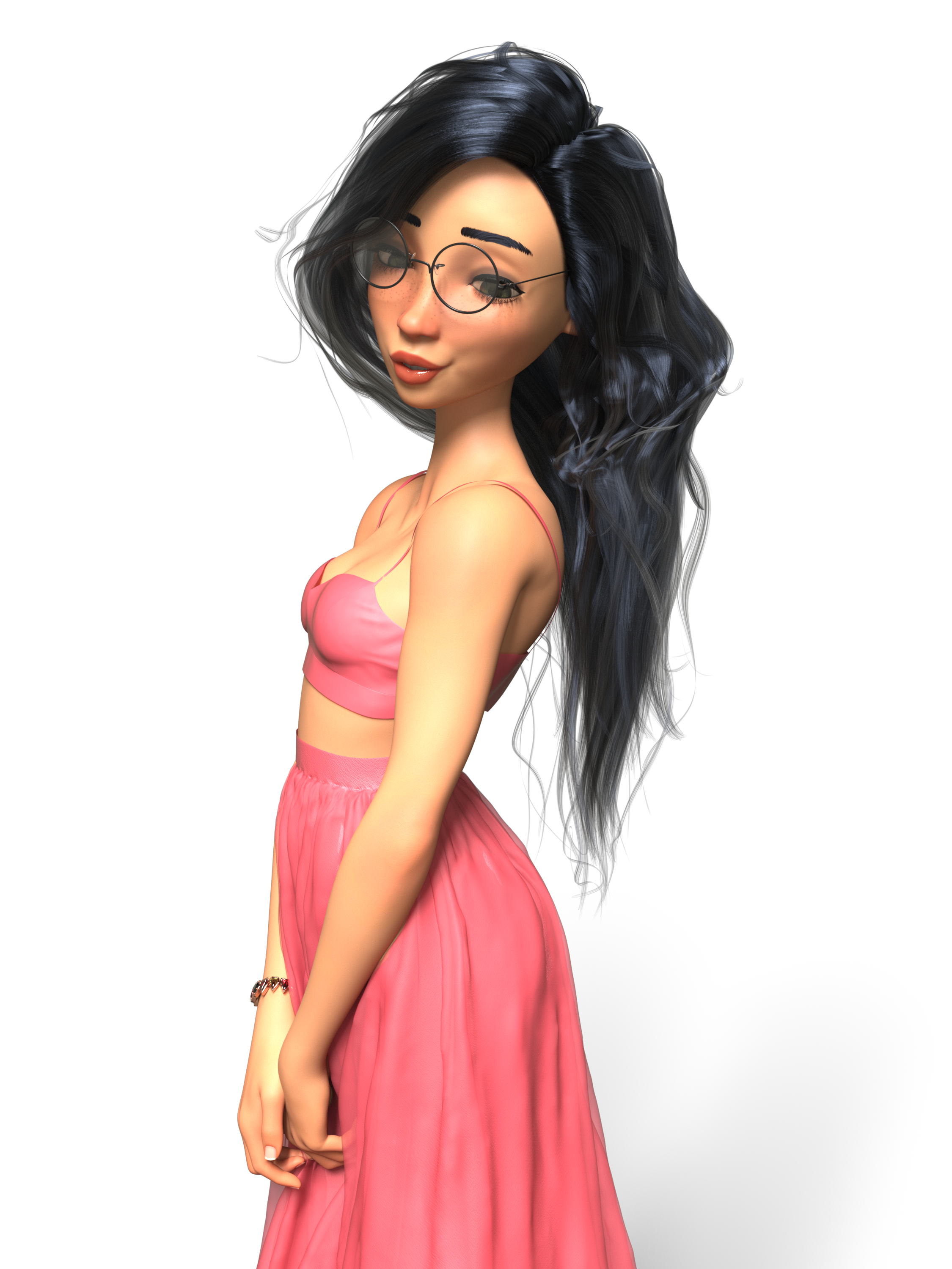 Cartoon Girl -Dark Hair 7-1.png