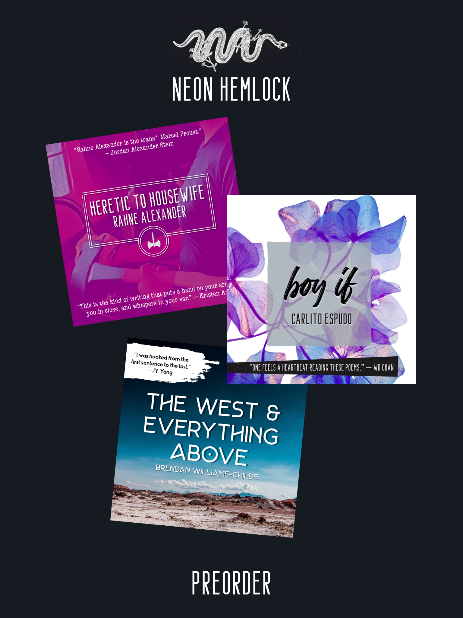 Preorders Now Open for Winning Chapbooks