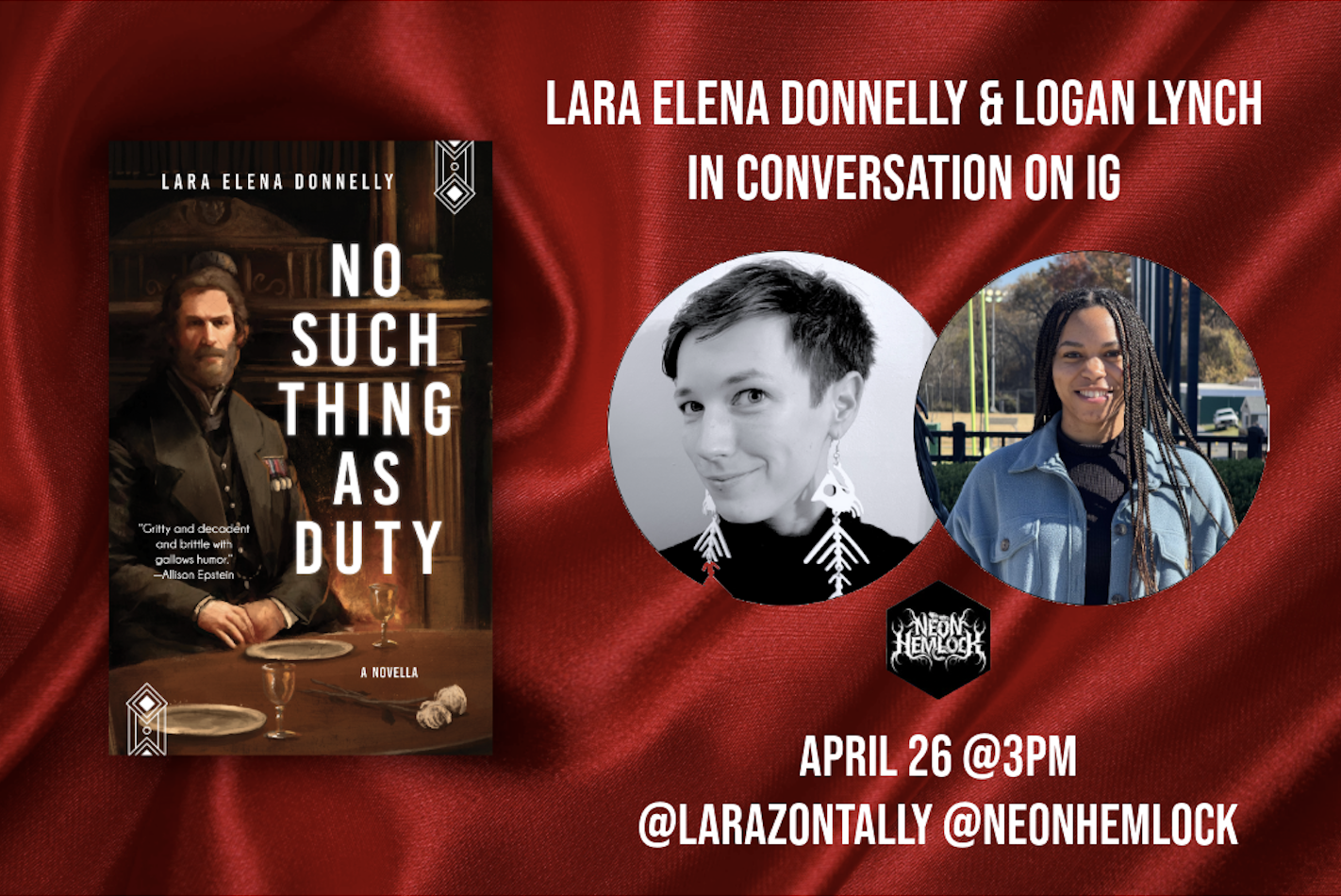 Lara Elena Donnelly &amp; Logan Lynch