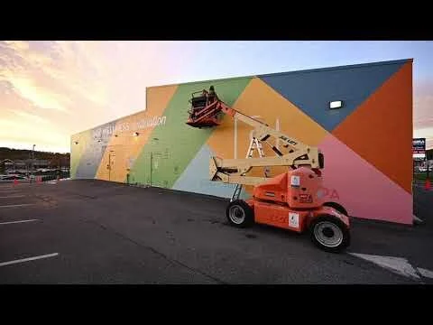 Colorful Mural for Curio Wellness