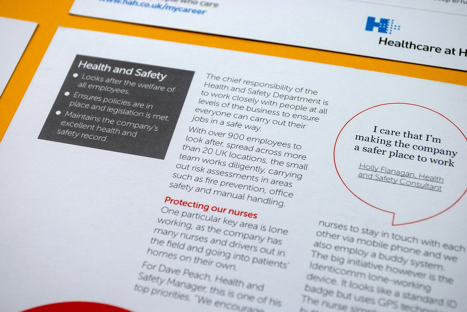 Healthcare at Home - Employee engagement branding