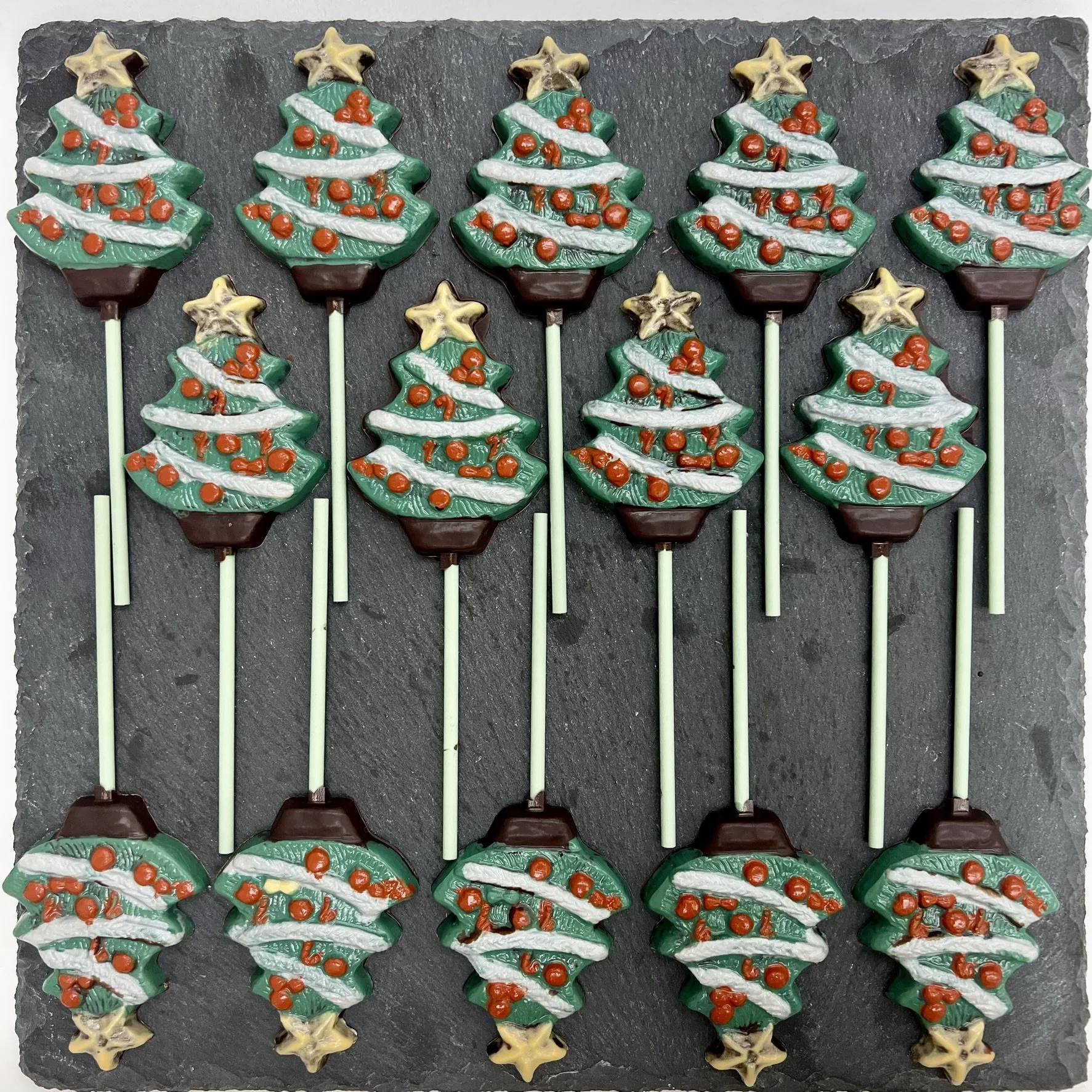 Christmas Tree Lollipops