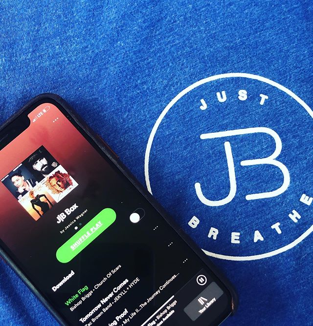 Today is @brookehat07 infusion day.  What better way to kick off treatment day with our Just Breathe playlist on Spotify.  Check it out!  We are constantly adding to our music library but we would like your help. What are your favorite jams to make y