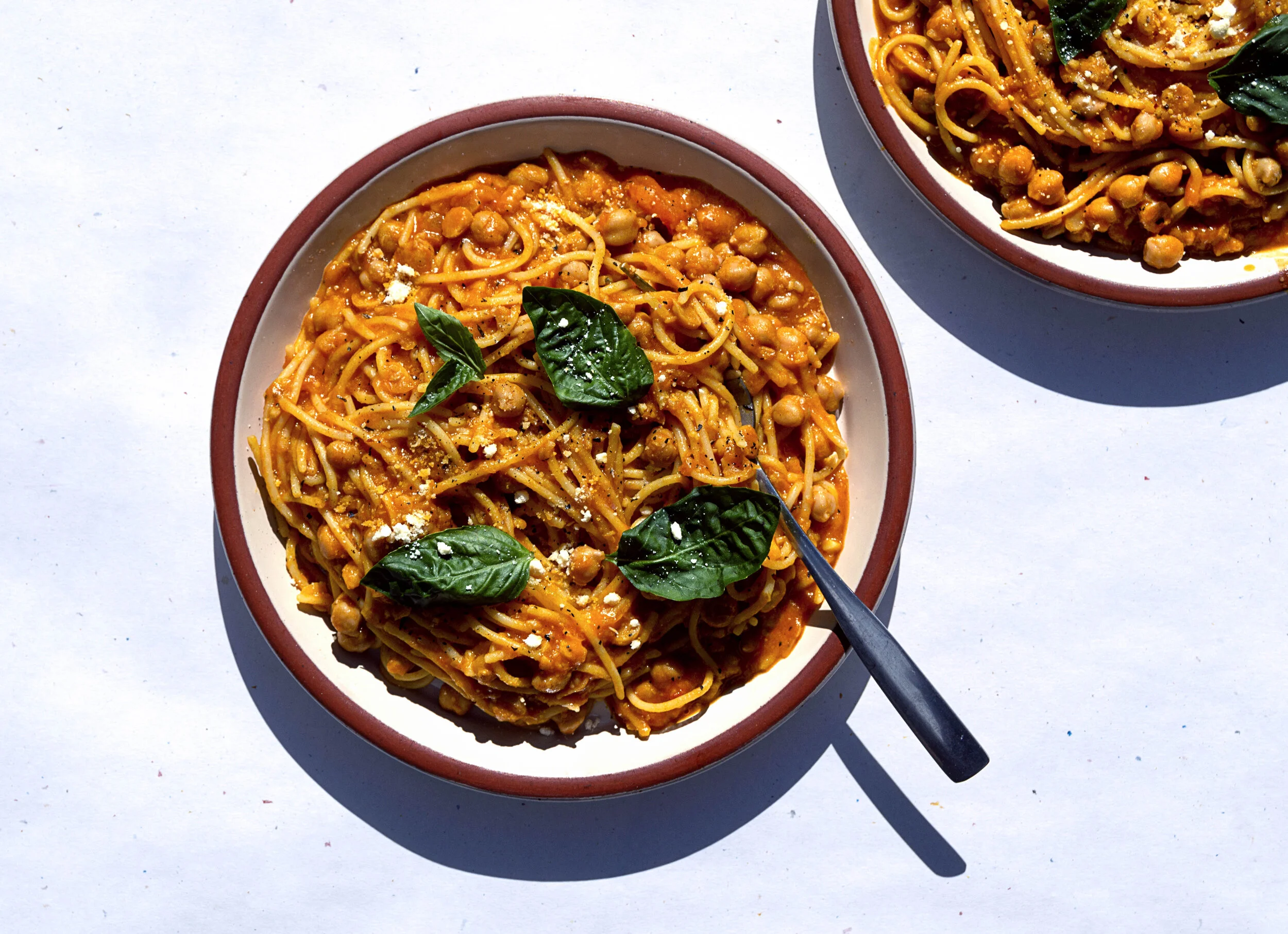 Pasta con garbanzos y tomates, AKA pasta e ceci