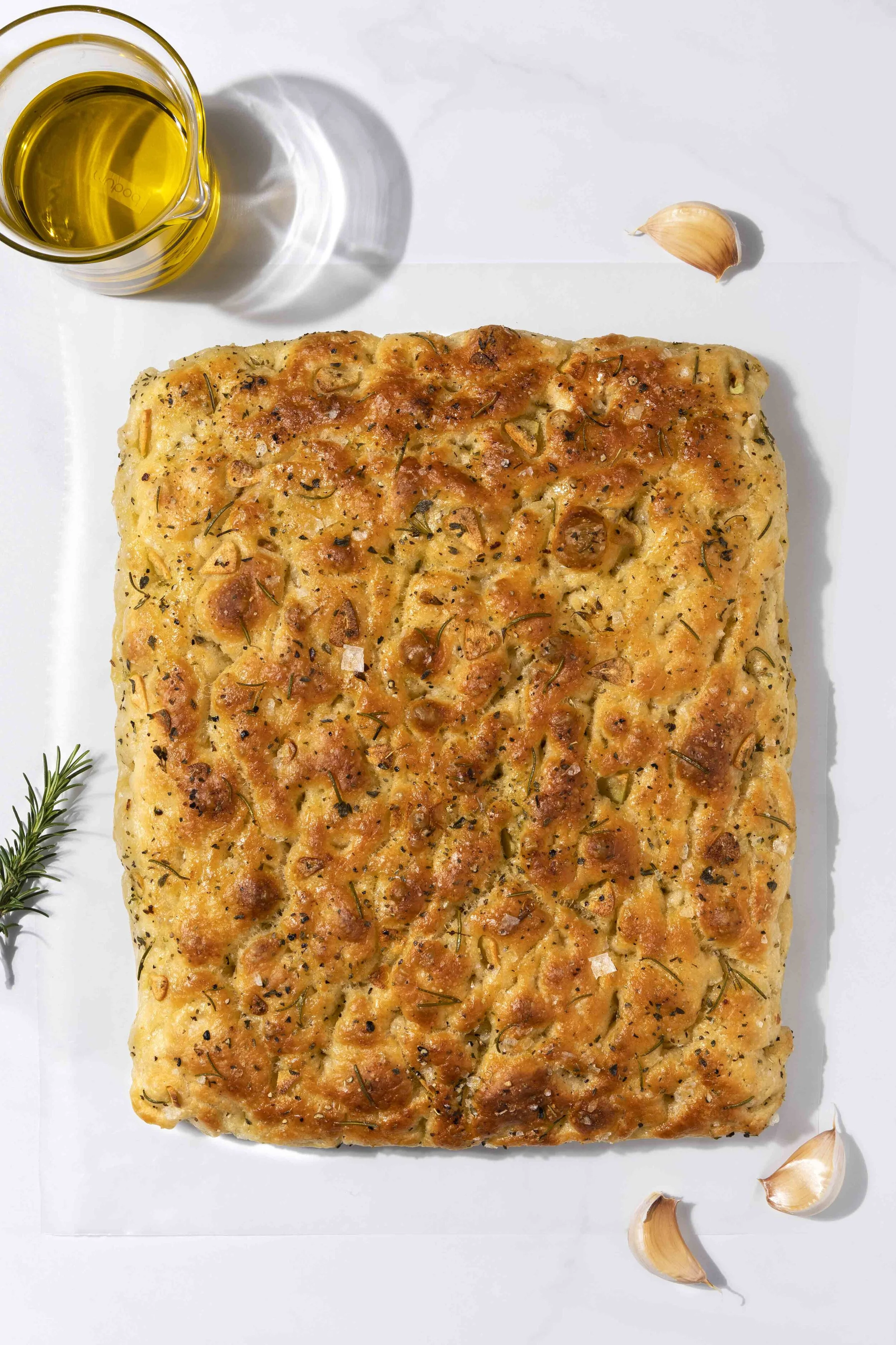 Focaccia hecha en casa