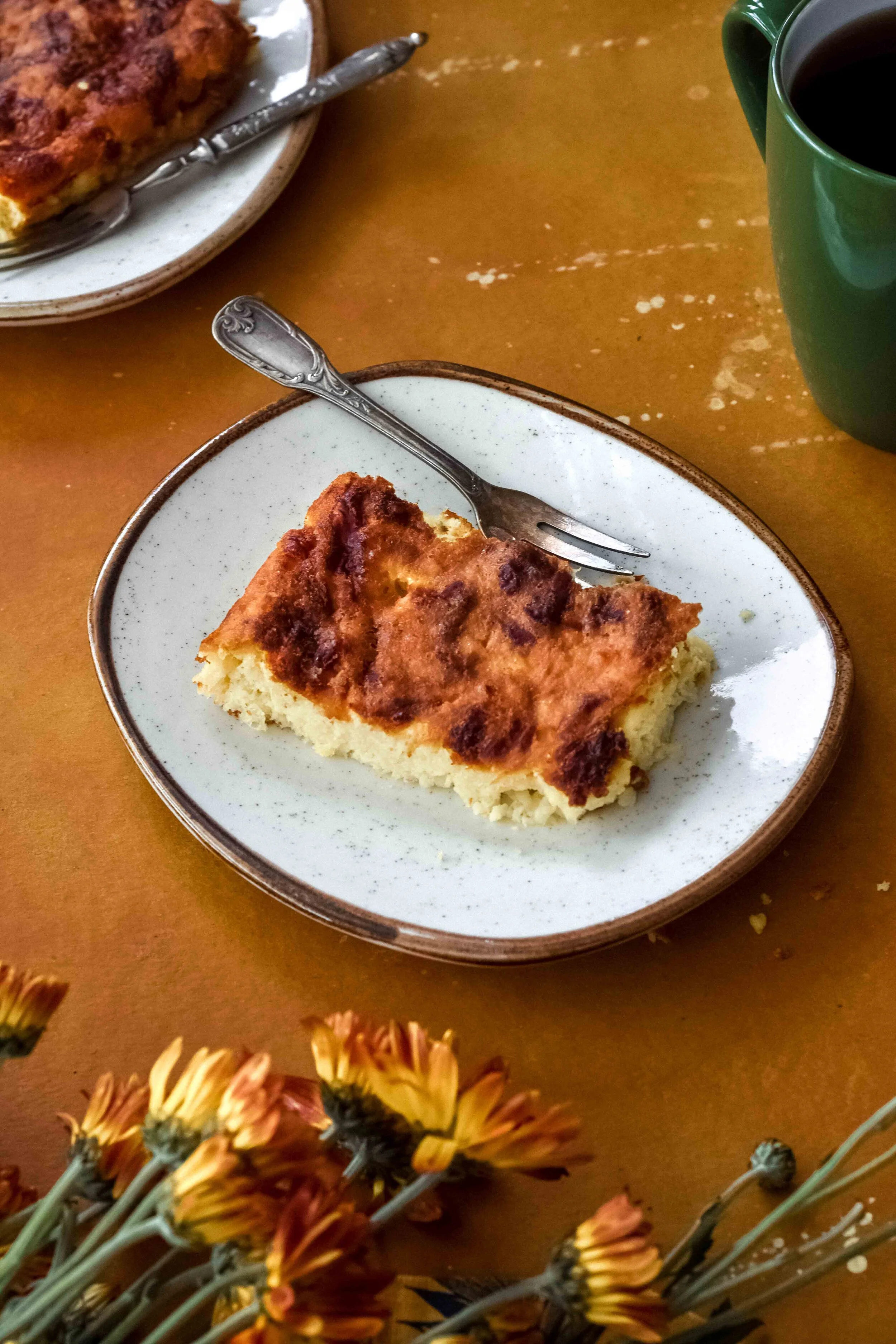 Torta de choclo con queso manaba