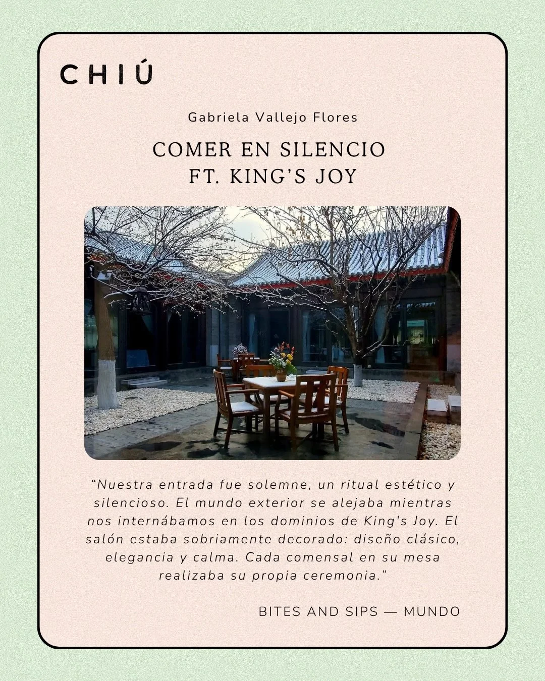 &ldquo;Con una identidad marcada por los contrastes, donde la historia y la modernidad conviven, el coraz&oacute;n pol&iacute;tico y cultural de China se caracteriza por habitar entre los tradicionales hutongs* y los rascacielos vanguardistas, los ma