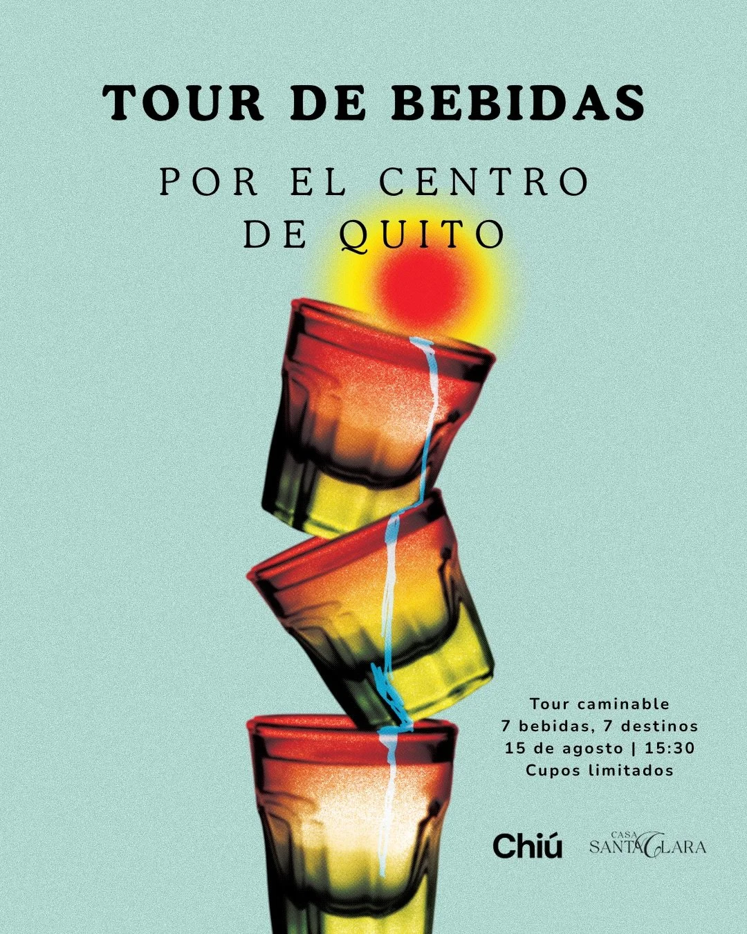SOLD OUT - Les avisaremos de nuevas fechas pr&oacute;ximamente 🫗🧊 

Para este verano quite&ntilde;o les traemos un plan de s&aacute;bado distinto: nuestro primer tour de bebidas por el Centro Hist&oacute;rico. 

Recorreremos siete rincones del Cent