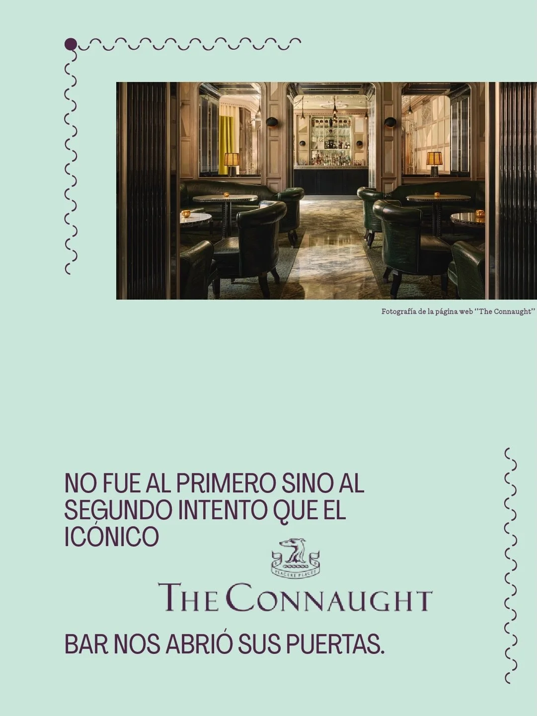 &iquest;Qu&eacute; se siente tomar un trago en uno de los mejores bares  del mundo? 🍸

@la.gastronomista visit&oacute; The Connaught, ubicado en Mayfair, Londres, para descubrir c&oacute;mo se hace su martini insignia. Una pista: t&uacute; pones el 