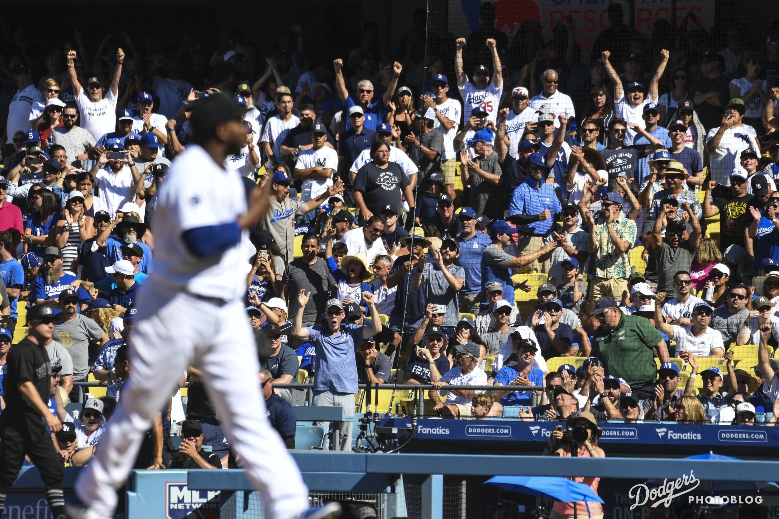 Pedro Baez doing his patented celebration.