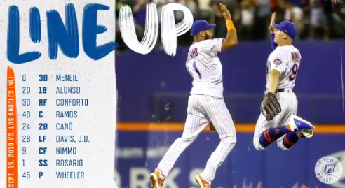 Mets lineup.