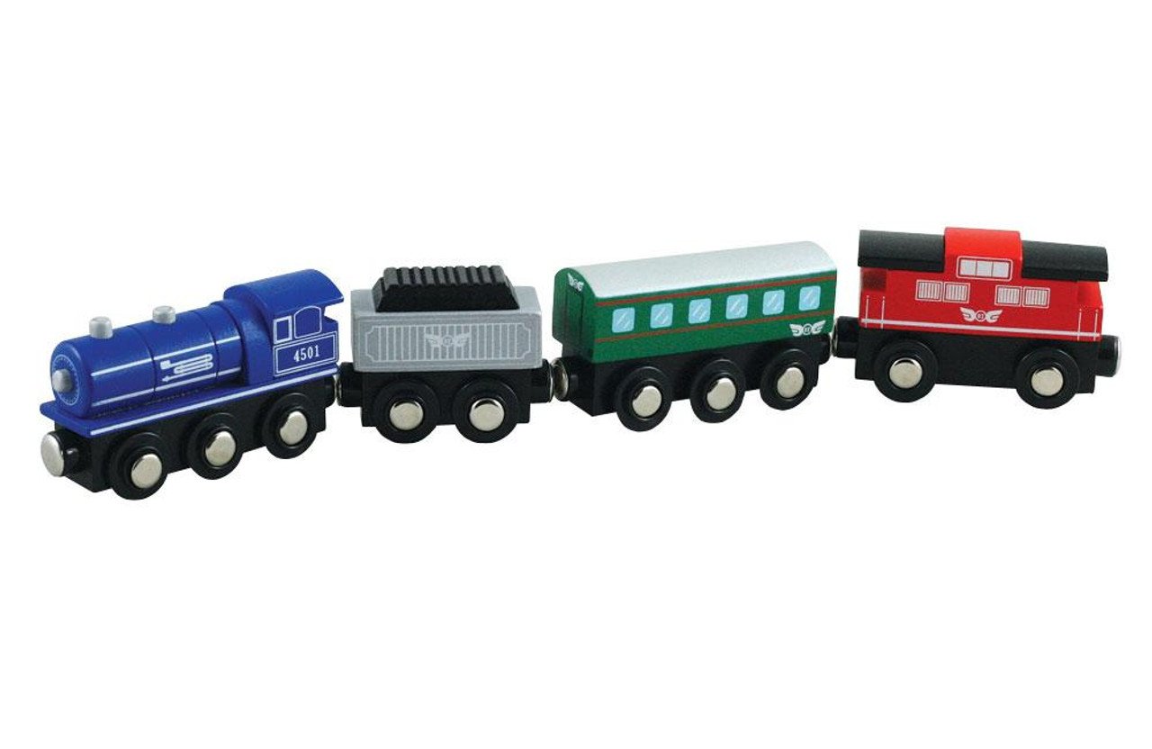  maxim enterprise, inc. Wooden Steam Train Locomotive Engine  Car, Black Steam Engine Compatible with Thomas & Friends, Brio Railway Set,  and Other Major Brands Wooden Train Set and Accessories : Toys