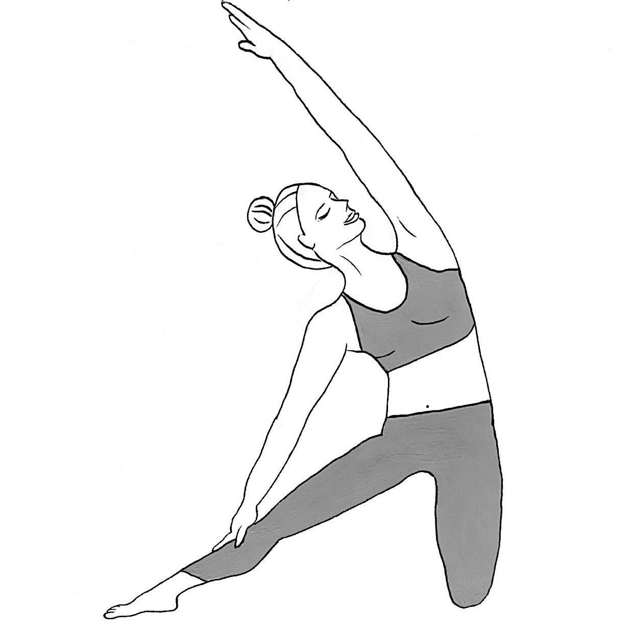 Gate Pose - Parighasana