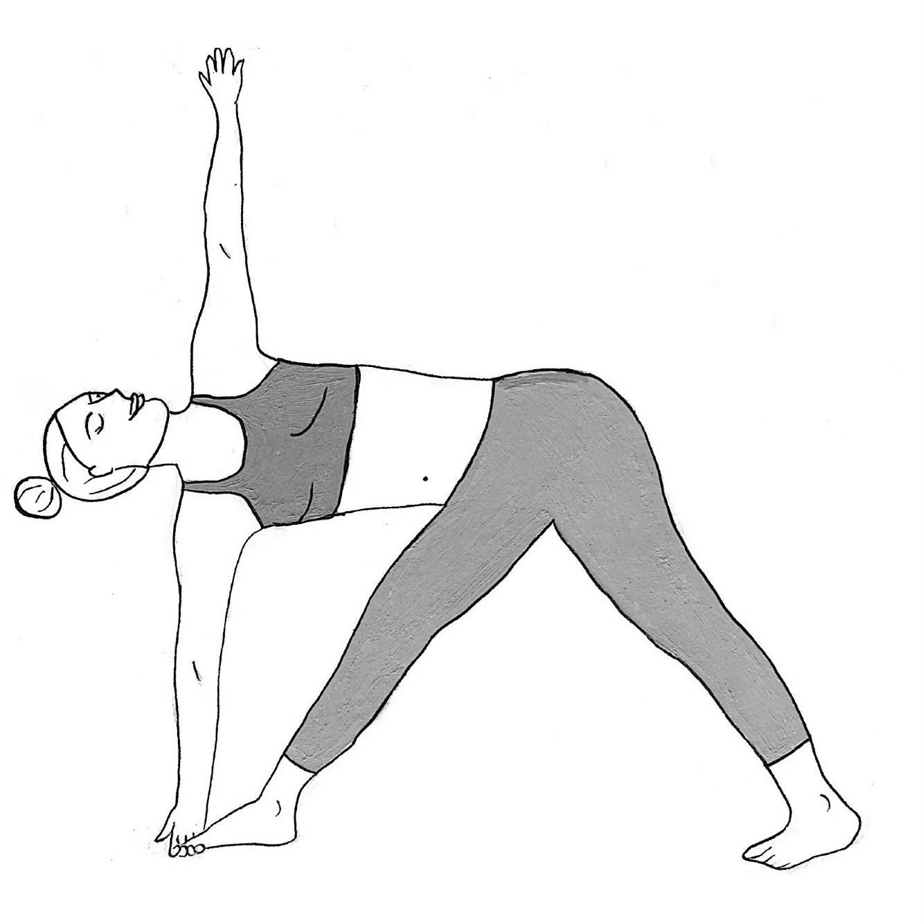 Triangle Pose - Trikonasana (Copy)