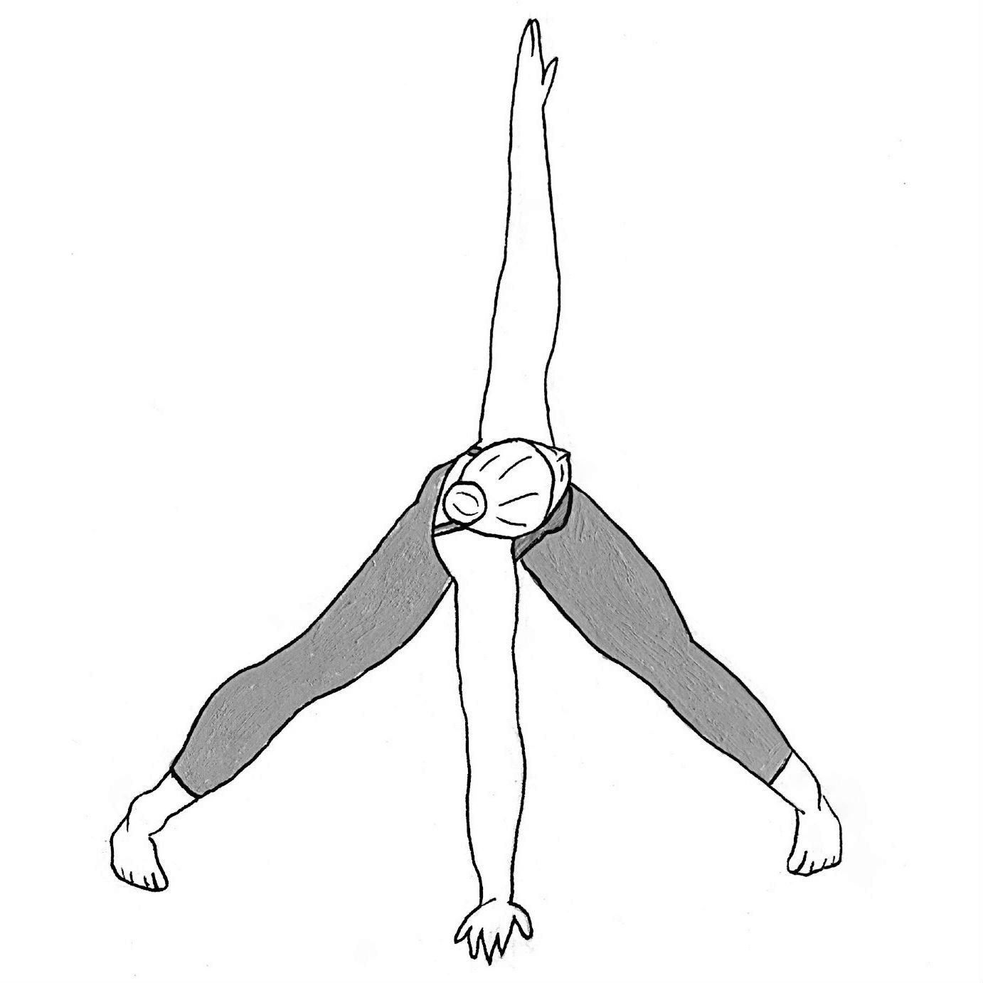 Wide-legged Forward Bend Twist - Parvritti Prasarita Padottanasana