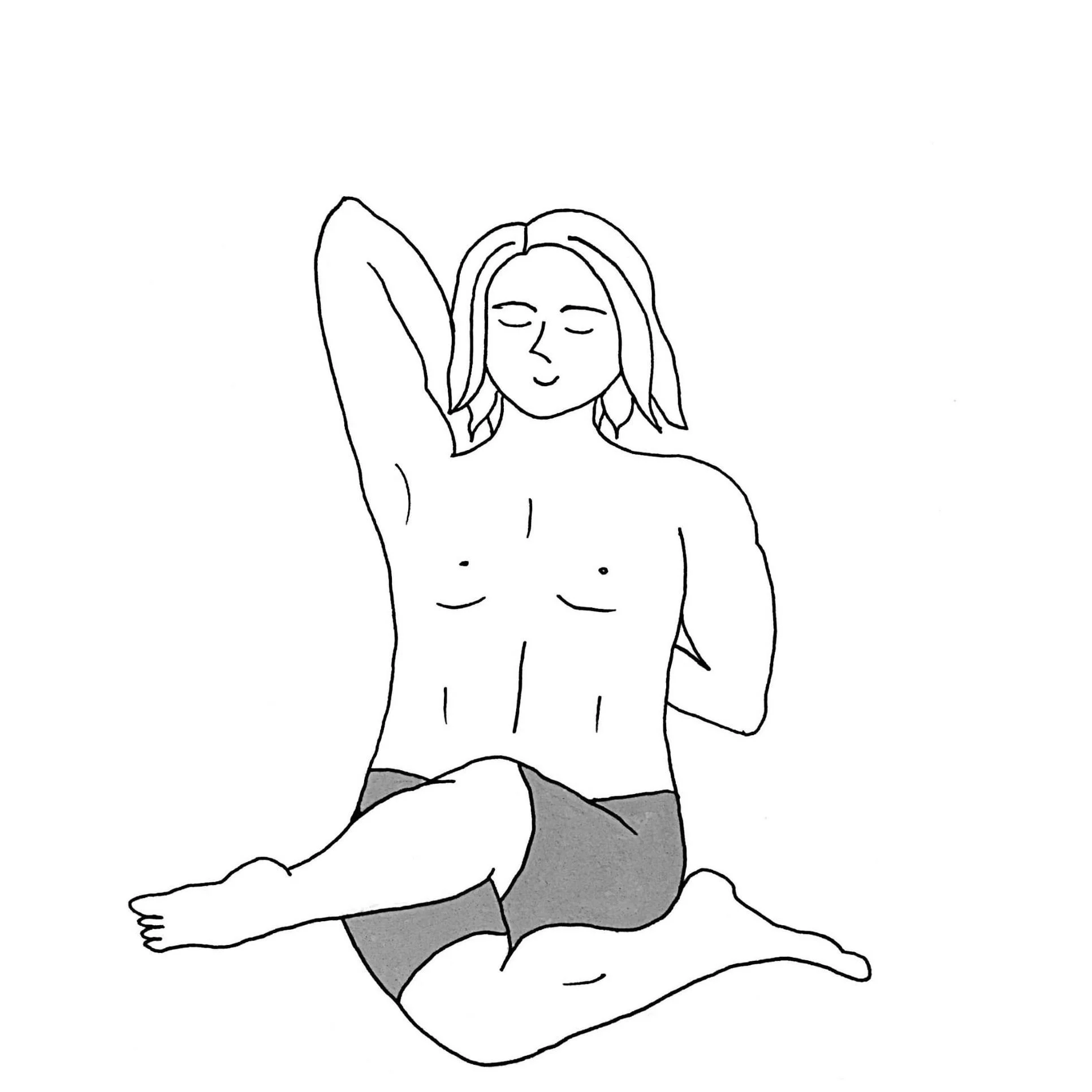 Cow-Faced Pose - Gomukhasana