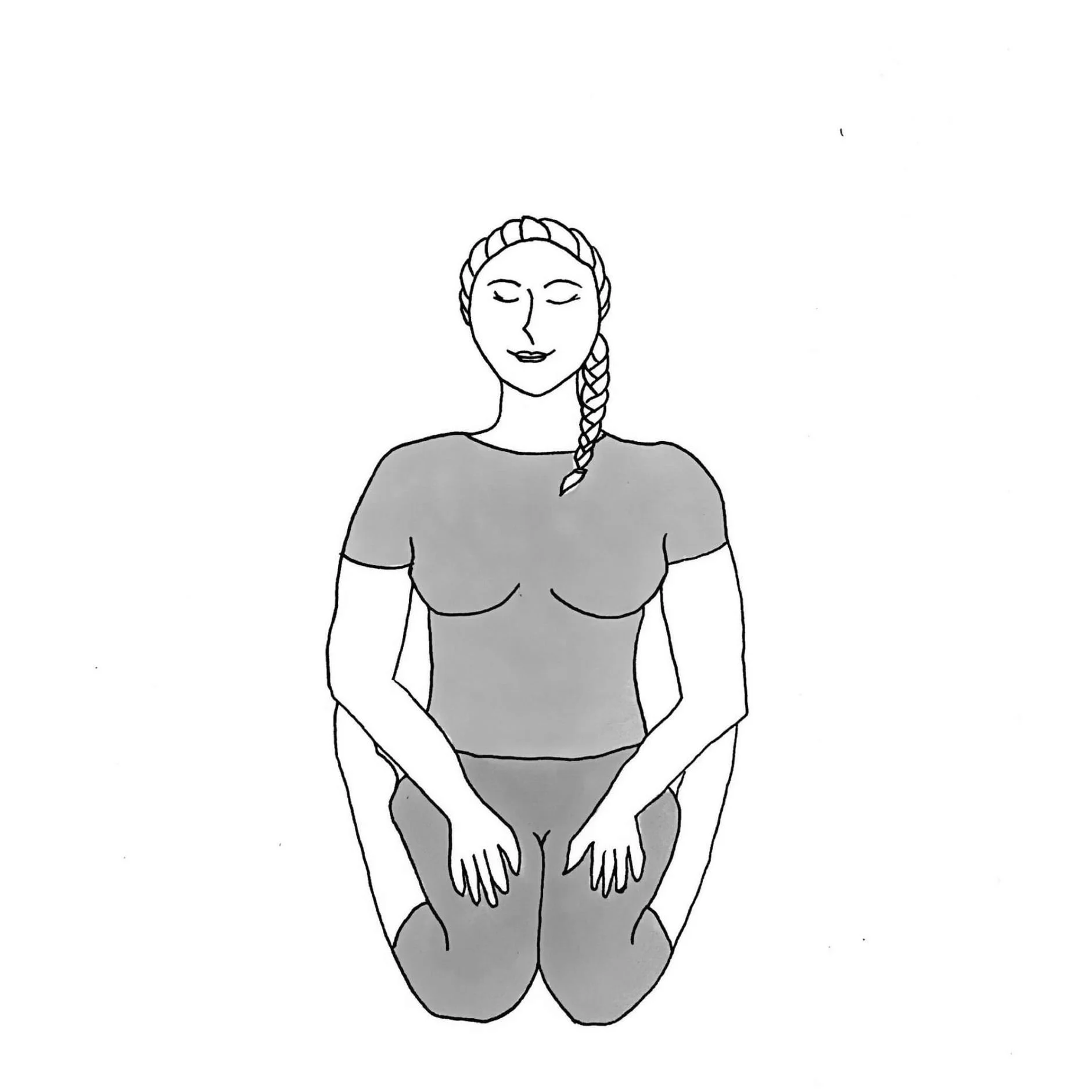 Hero's Pose - Virasana