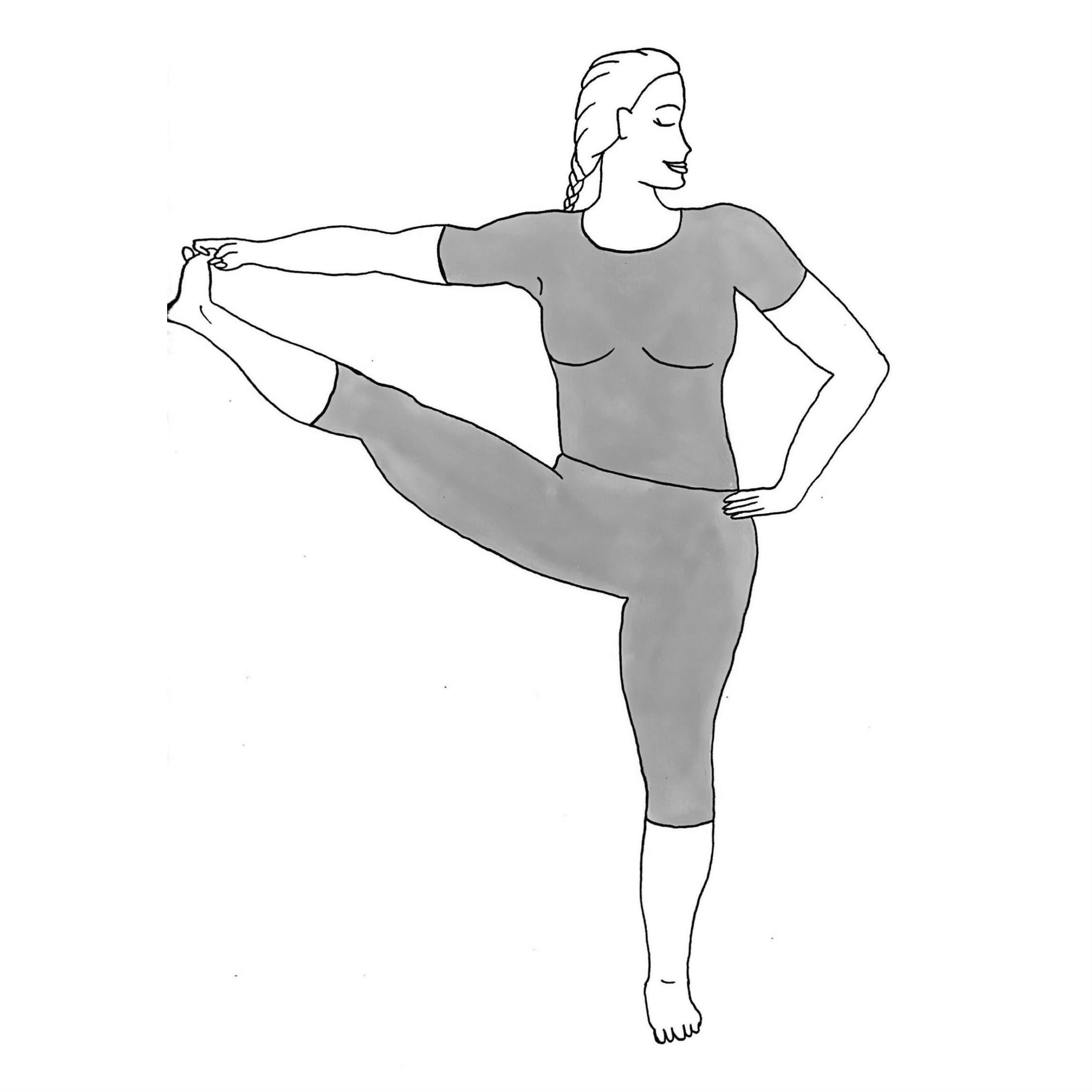 Extended Hand to Big Toe Pose B - Utthita Hasta Padangustasana B