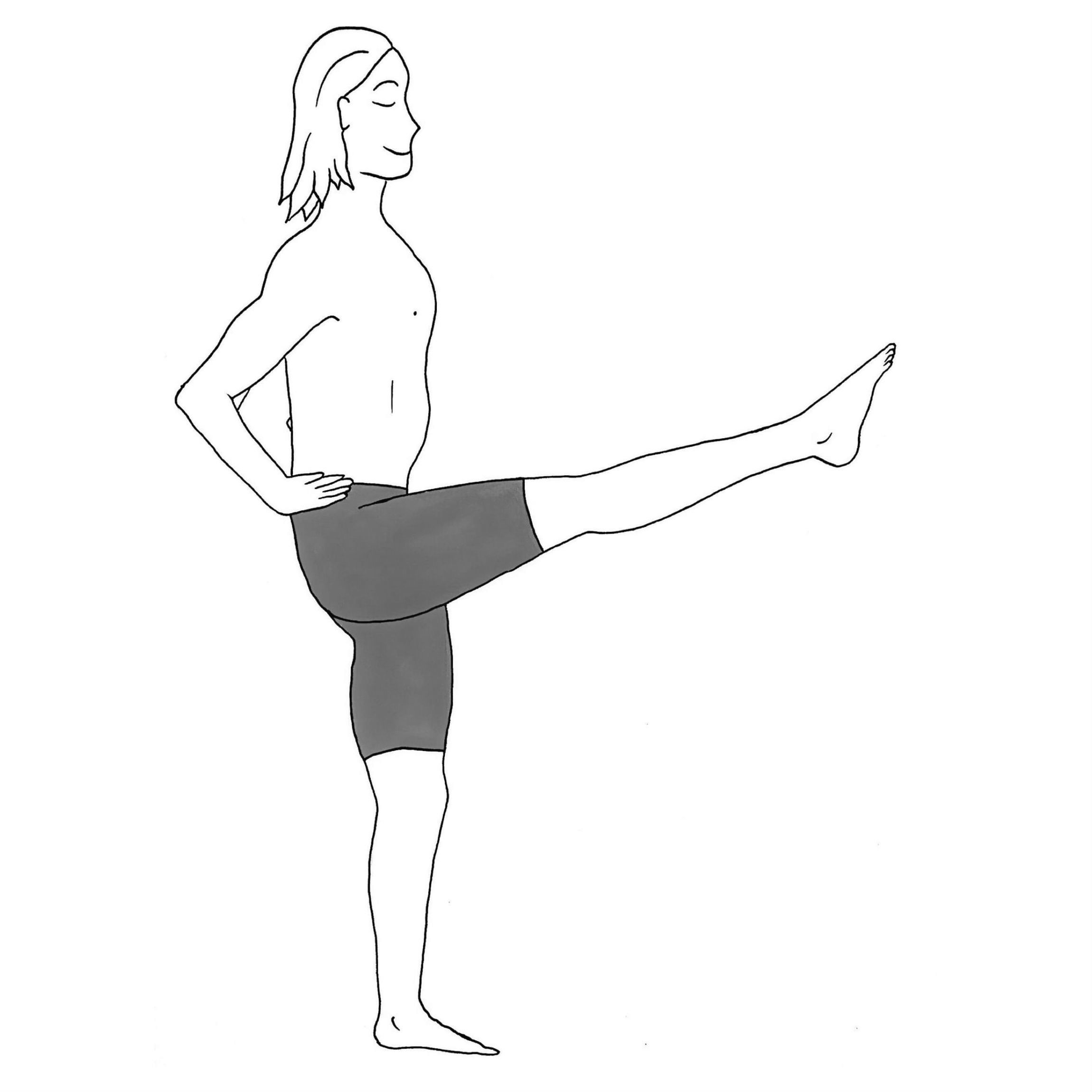 Extended Hand to Big Toe Pose D - Utthita Hasta Padangustasana D