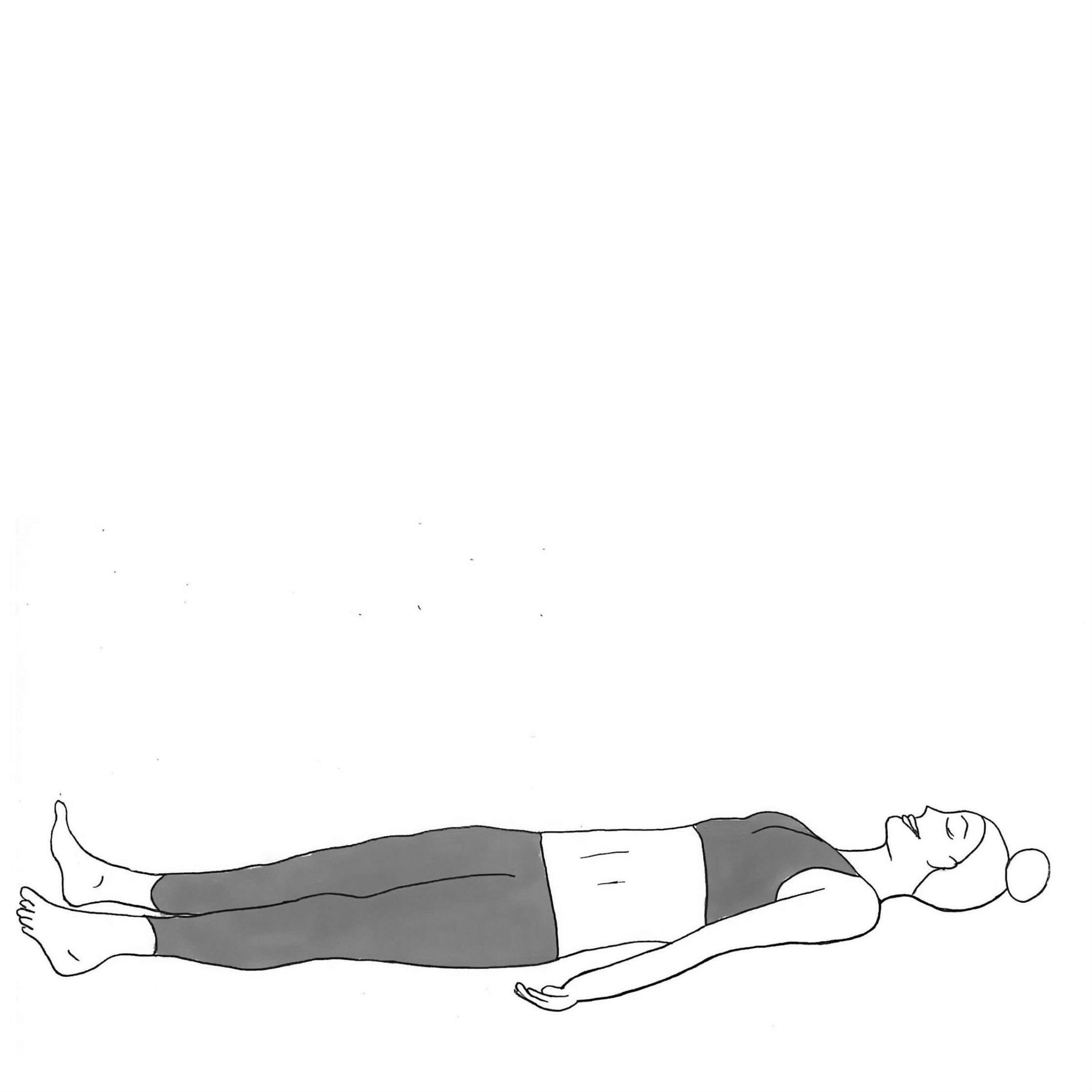 Shavasana or Corpse Pose. Yoga Practice. Vector Stock Vector Image & Art -  Alamy