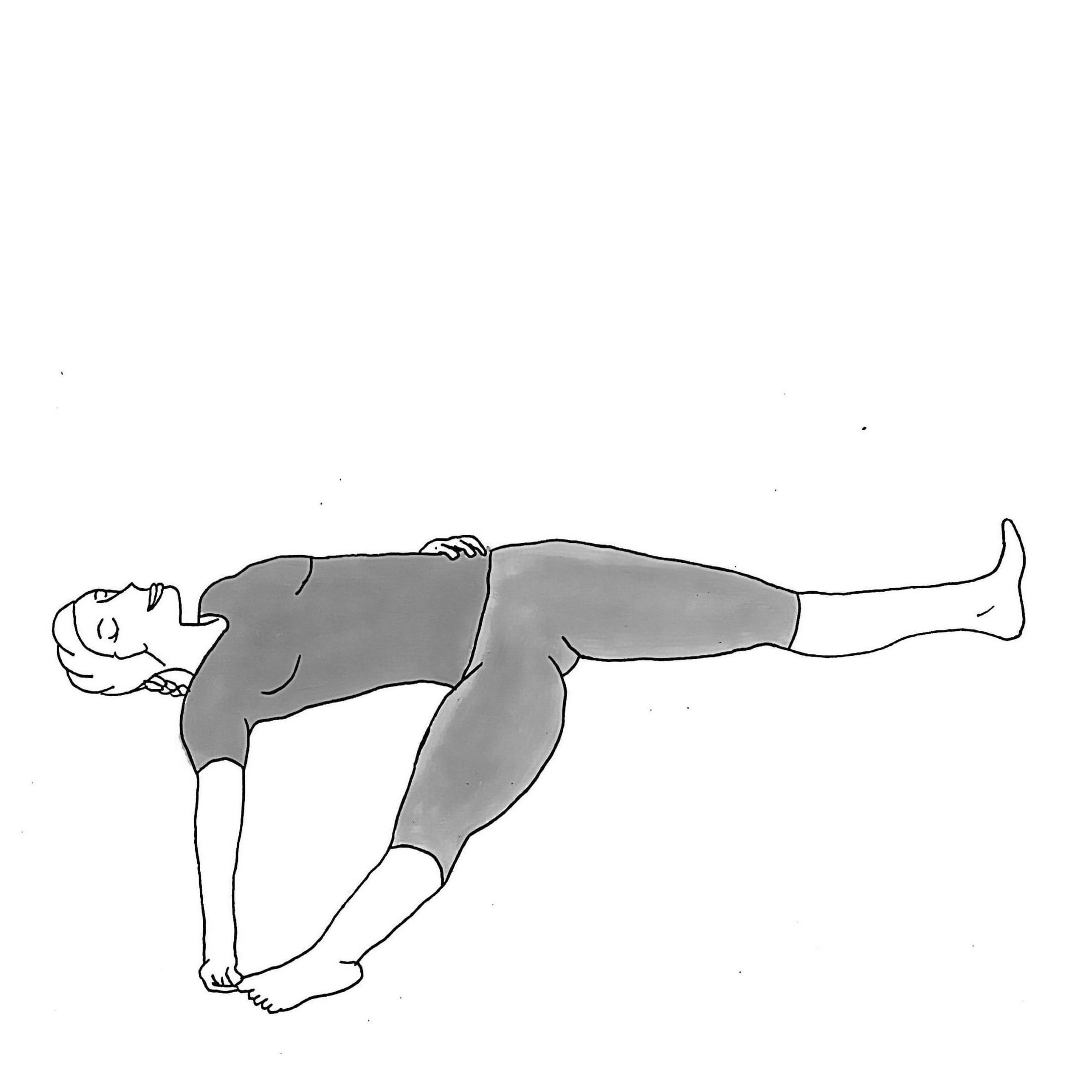 Reclining Big Toe Pose B - Supta Padangusthasana B