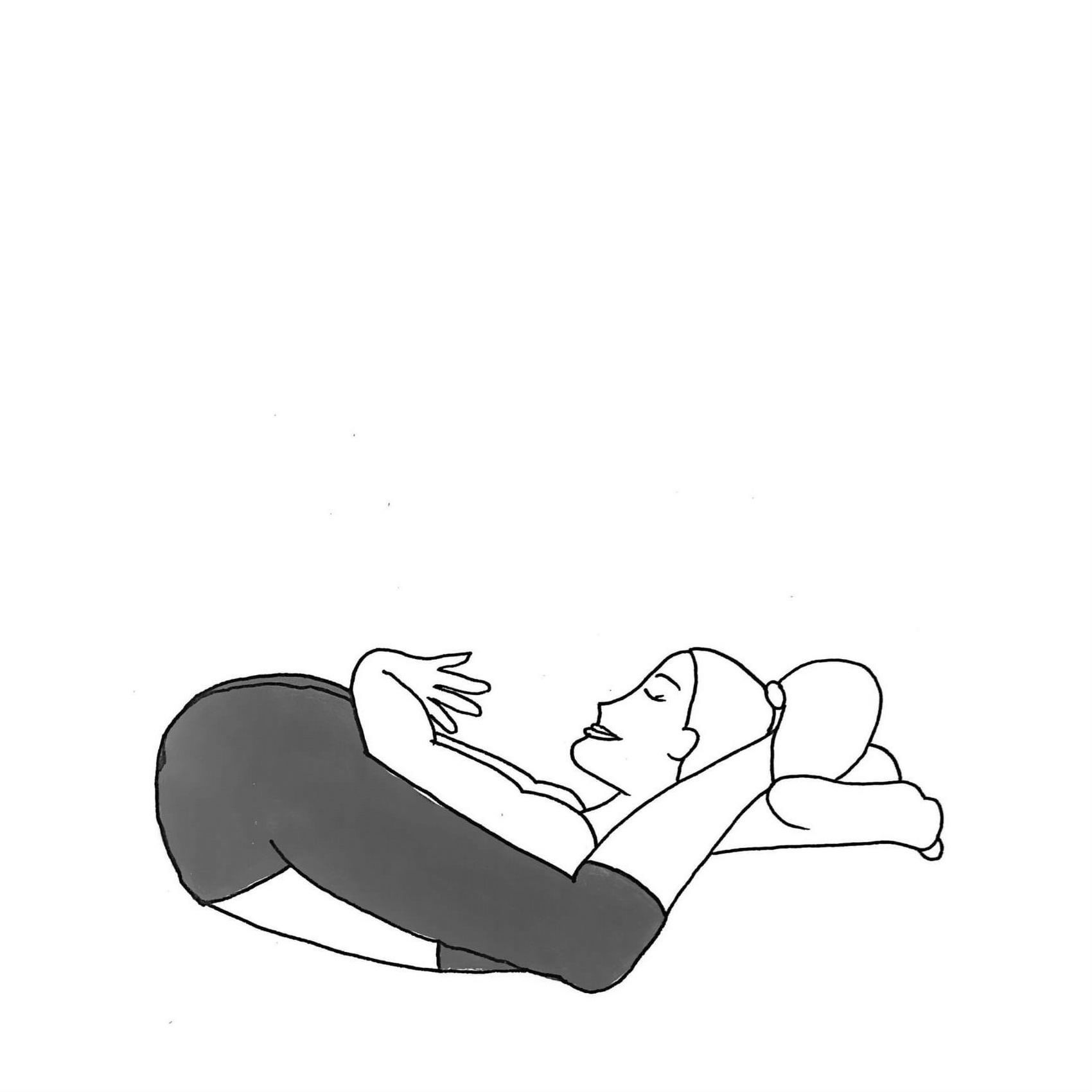 Yogi's Sleep Pose - Yoganidrasana