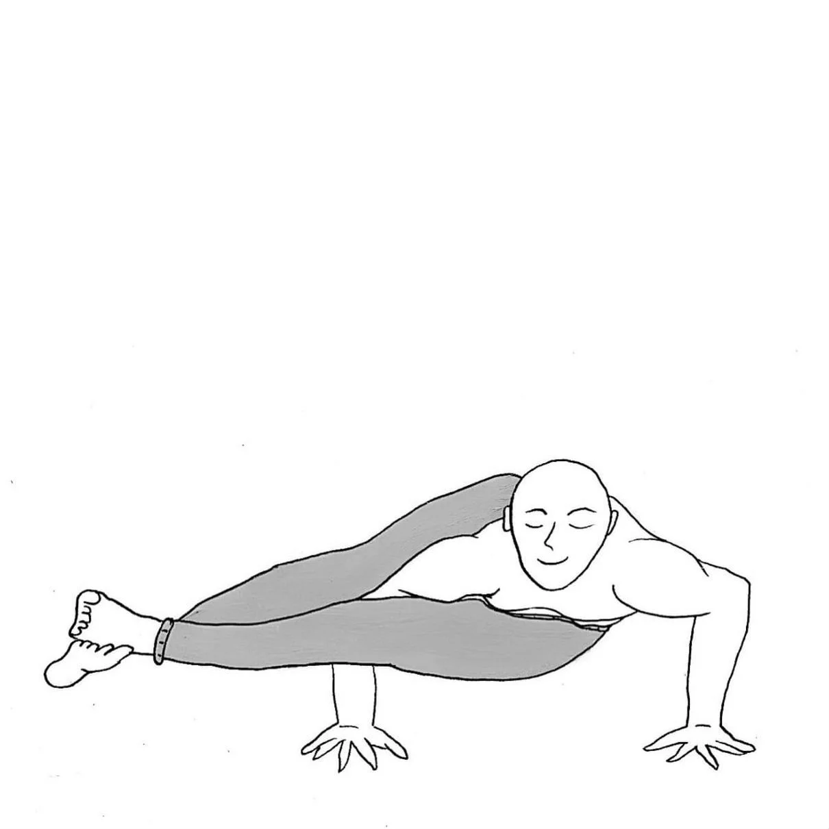 Eight Angle Pose - Astavakrasana