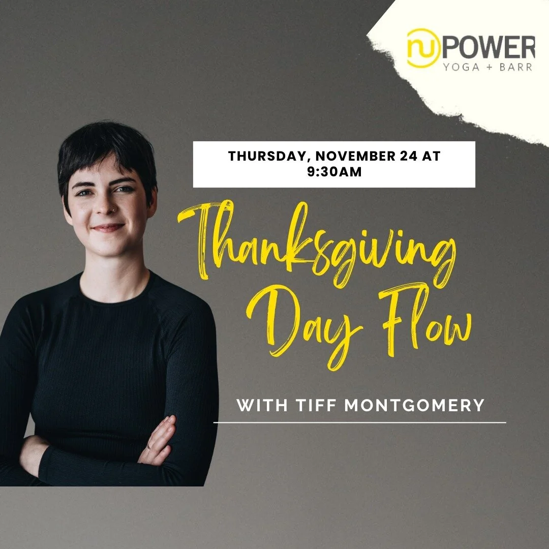 This year we want to share the gift of yoga with as many friends and family as possible. That's why we're letting them practice for free this Thursday and Friday! ⁠
⁠
Join Tiff Montgomery in a juicy Flow celebrating our communities and relationships!