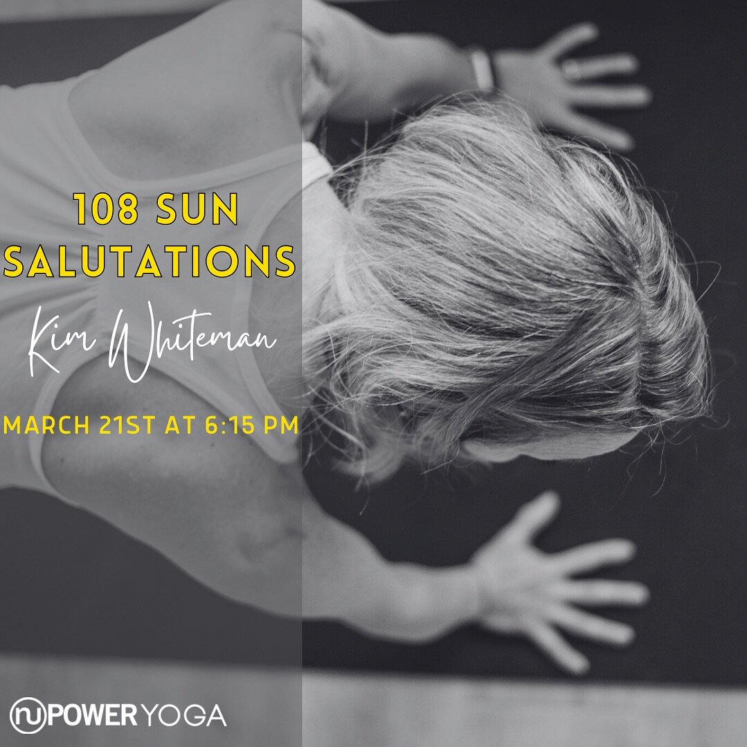 Celebrate the spring equinox with Kim next Thursday! As a group we&rsquo;ll complete 108 Sun salutations together! 💛

#springequinox #yoga #yogacommunity #yogastudent #nashvilleyoga #nashvillefitness #nashvilleyogacommunity