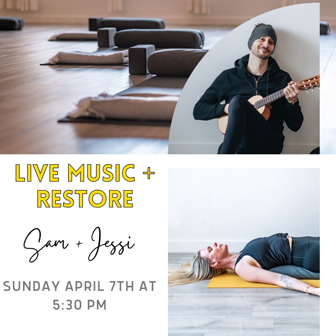 There are few things better than live music with restore! Especially when it&rsquo;s with Sam and Jessi! Sign up in the app to join them Sunday night!💛

#restore #selfcare #yogastudio #yogacommunity #livemusicyoga #nashvilleyoga #nashvillefitness