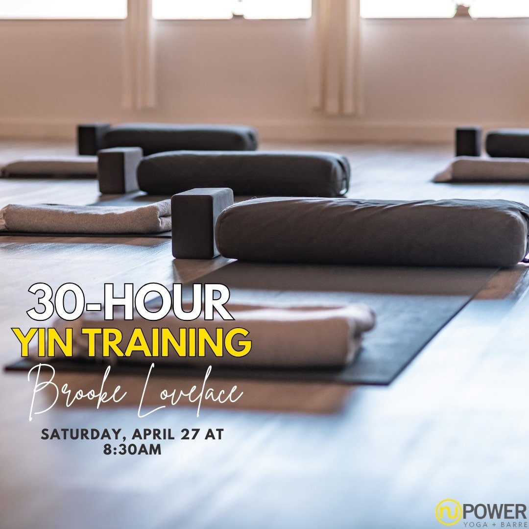 Join Brooke Lovelace for a 30 hour Yin training! It will be April 27th 8:30 AM - 4:30 PM. Reach out if you have questions or would like more information! You can sign up on our app! ⁠
⁠
⁠
⁠
#yinyoga #yintraining #yogatraining #yoga #yogastudio #yogac