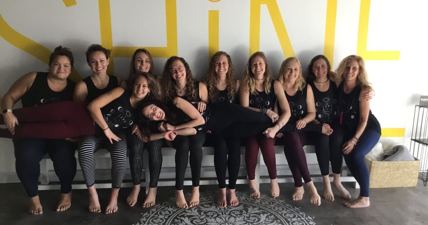 ⁠
YOKE⁠
the word yoga comes from the root word 'yuj', which means &quot;to yoke&quot; or join together. ⁠
And that is EXACTLY what this group of past grads represents. Five years later we regularly see them practicing side by side and heading out to 
