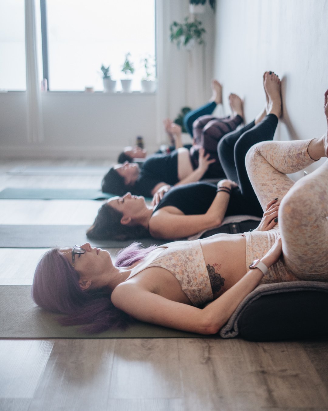 Sometimes the most powerful pose&hellip; is the one where you let go. 🧘&zwj;♂️🧘&zwj;♀️⁠
⁠
This simple yet deeply grounding posture &mdash; legs up the wall &mdash; invites your body to rest, your nervous system to reset, and your mind to soften. In