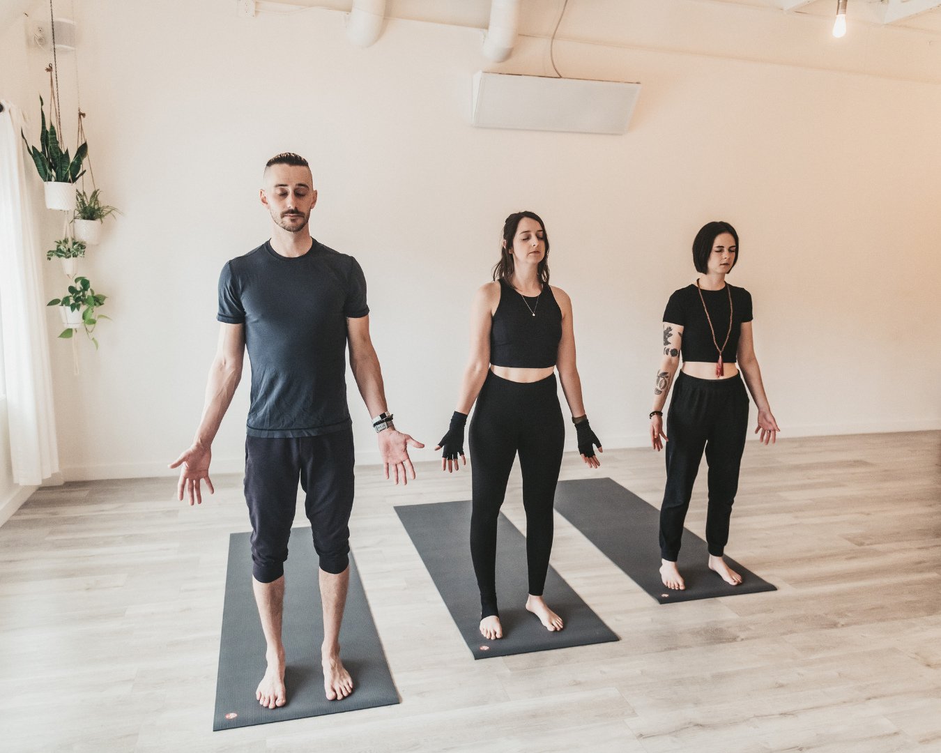 ✨Stand tall. Root deep. Rise with purpose.✨⁠
⁠
This is more than just Tadasana (Mountain Pose) &mdash; it&rsquo;s a full-body affirmation. A moment of presence. A breath between chaos and clarity. Together, we ground ourselves, finding stillness in t