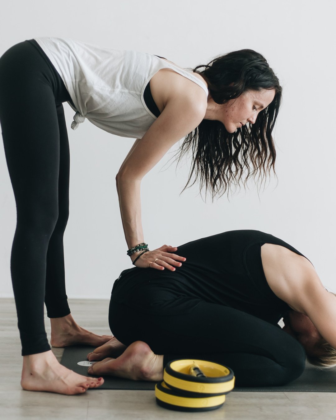 Support. Surrender. Safe space. 💛⁠
⁠
This image captures one of the most beautiful aspects of yoga &mdash; the power of compassionate connection. Sometimes, all we need is a gentle hand, a grounding presence, or a moment of stillness to remind us it