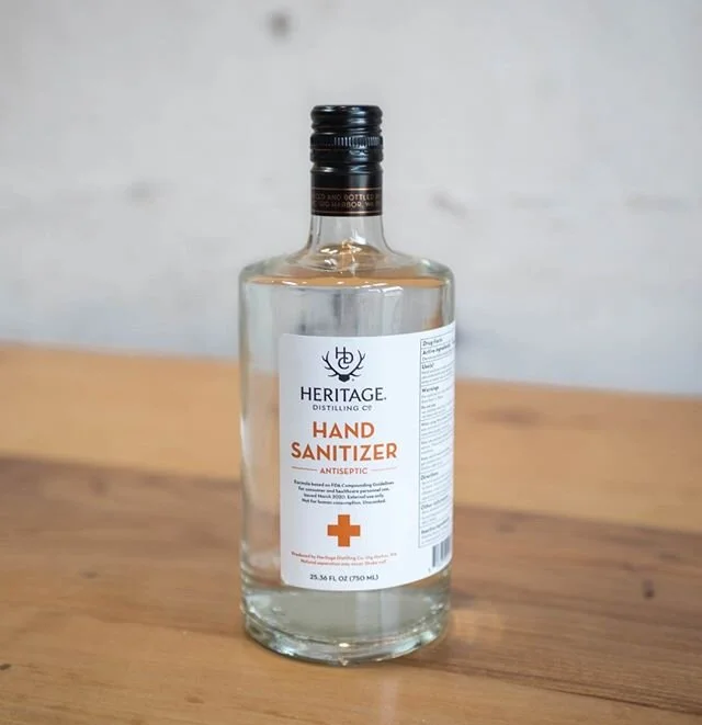 Spread love, not germs! 💚 We&rsquo;ve installed locally sourced hand sanitizer from our friends over at @heritagedistilling at appropriate locations throughout our campsites, encouraging that each of our guests take a moment to clean their hands bef
