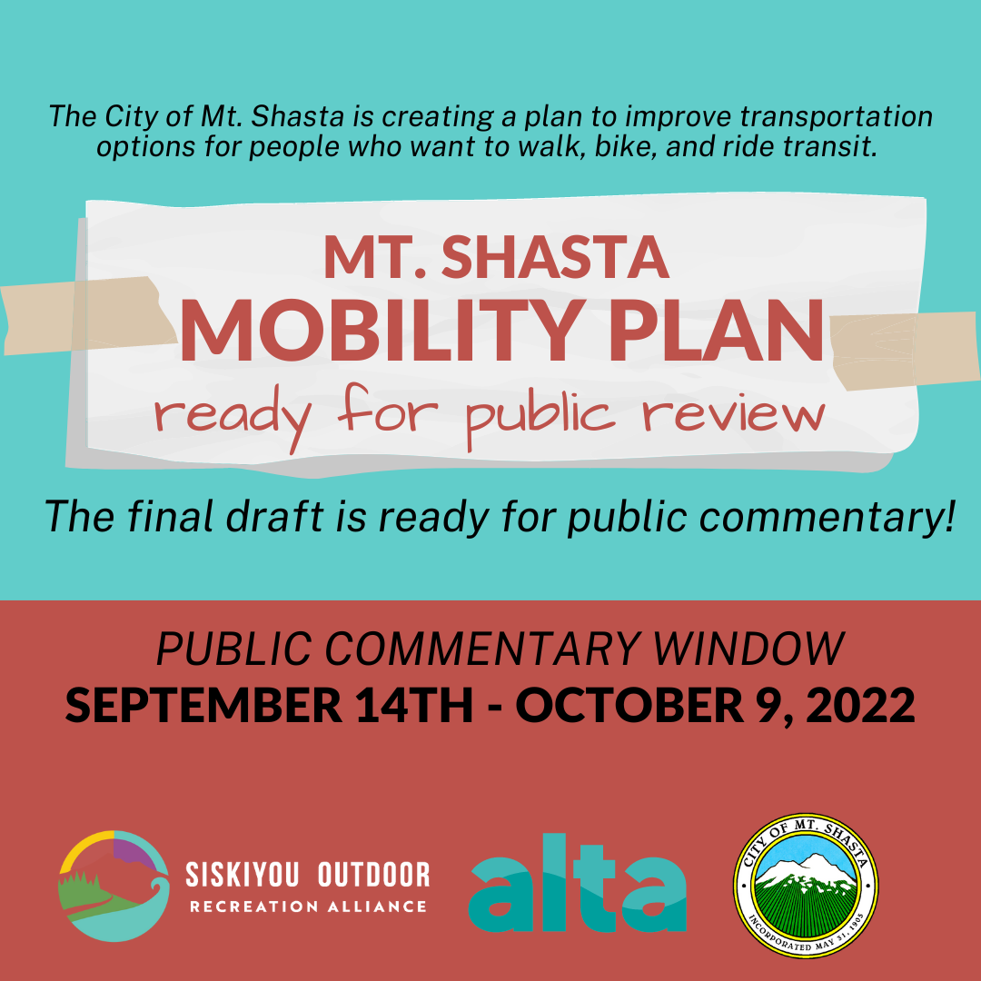 Mt. Shasta Mobility Final Draft: Leave Your Comments!