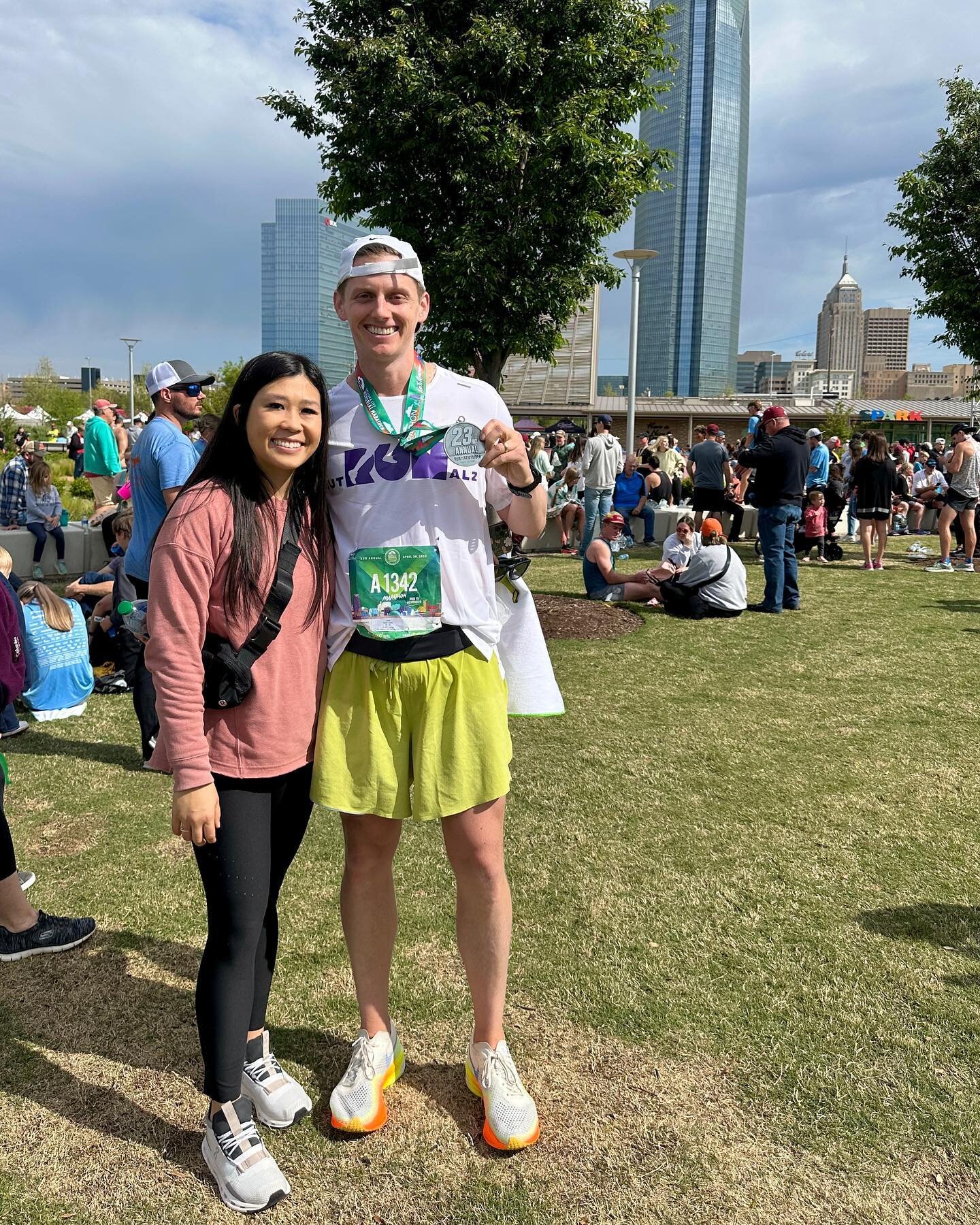 Incredible support, beautiful weather, and a 12 min PR.

One of the best days of the year in OKC.