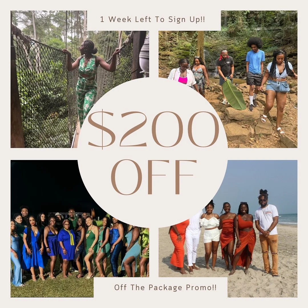 You keep saying “I’m going to Ghana this year” but haven’t locked it in yet 😏
Well… you’ve got ONE WEEK left to make it happen!
Use code BETHERE for a promo off your Detty December package 🇬🇭✨
Trust me, the onl
