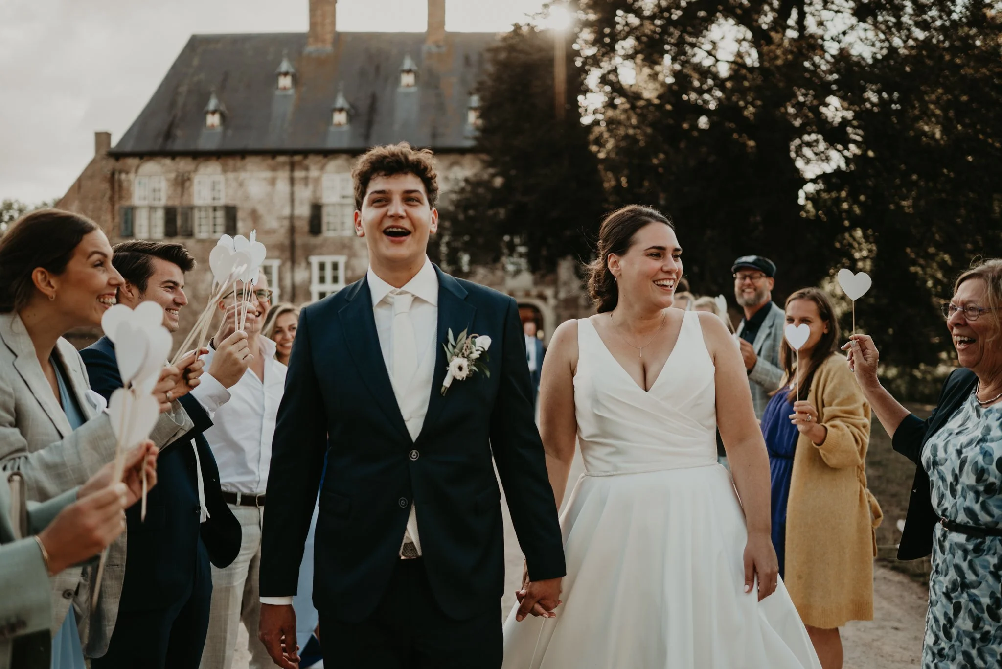 Romantisch bruidspaar in Gelderland
