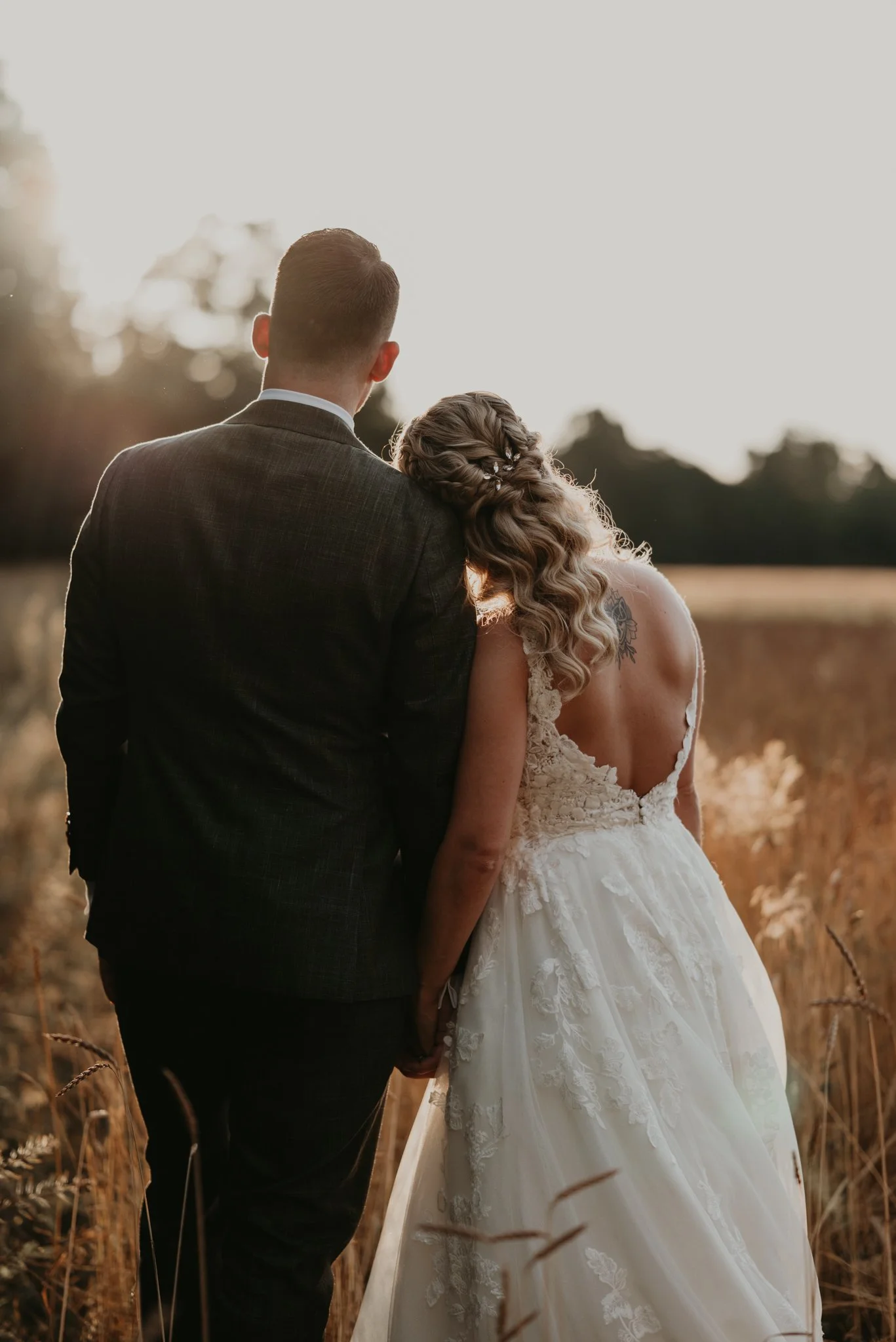 Bruidsfotografie golden hour – Bruiloft Kasteel Tongelaar