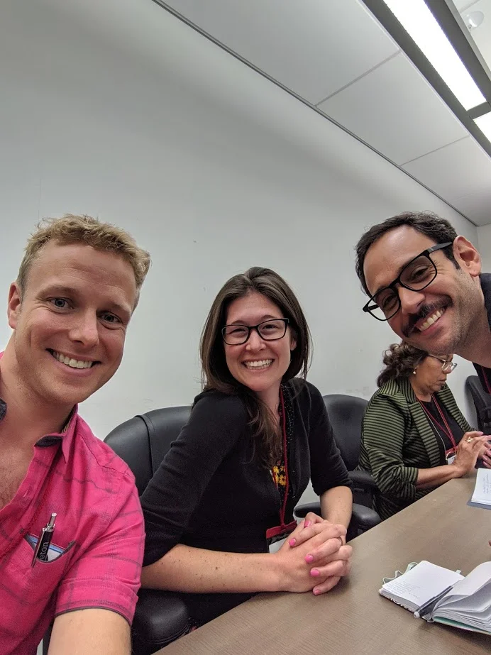 Andrew, Emily, and Leo at TBLT 2019