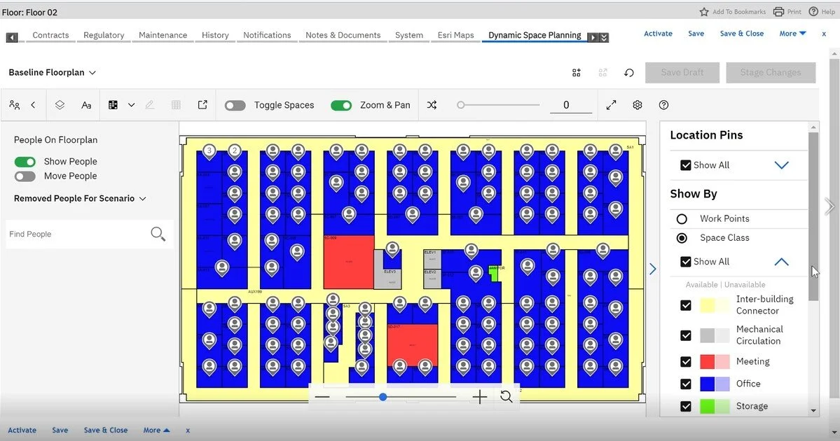 Dynamic Space Planning in Tririga 10.8