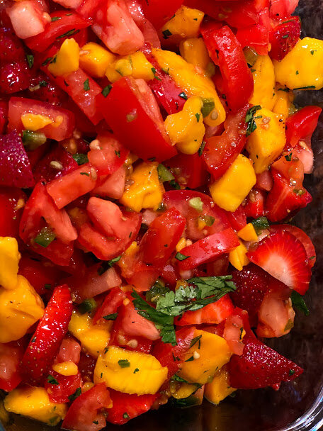 Strawberries and Fresh Salsa? YES!